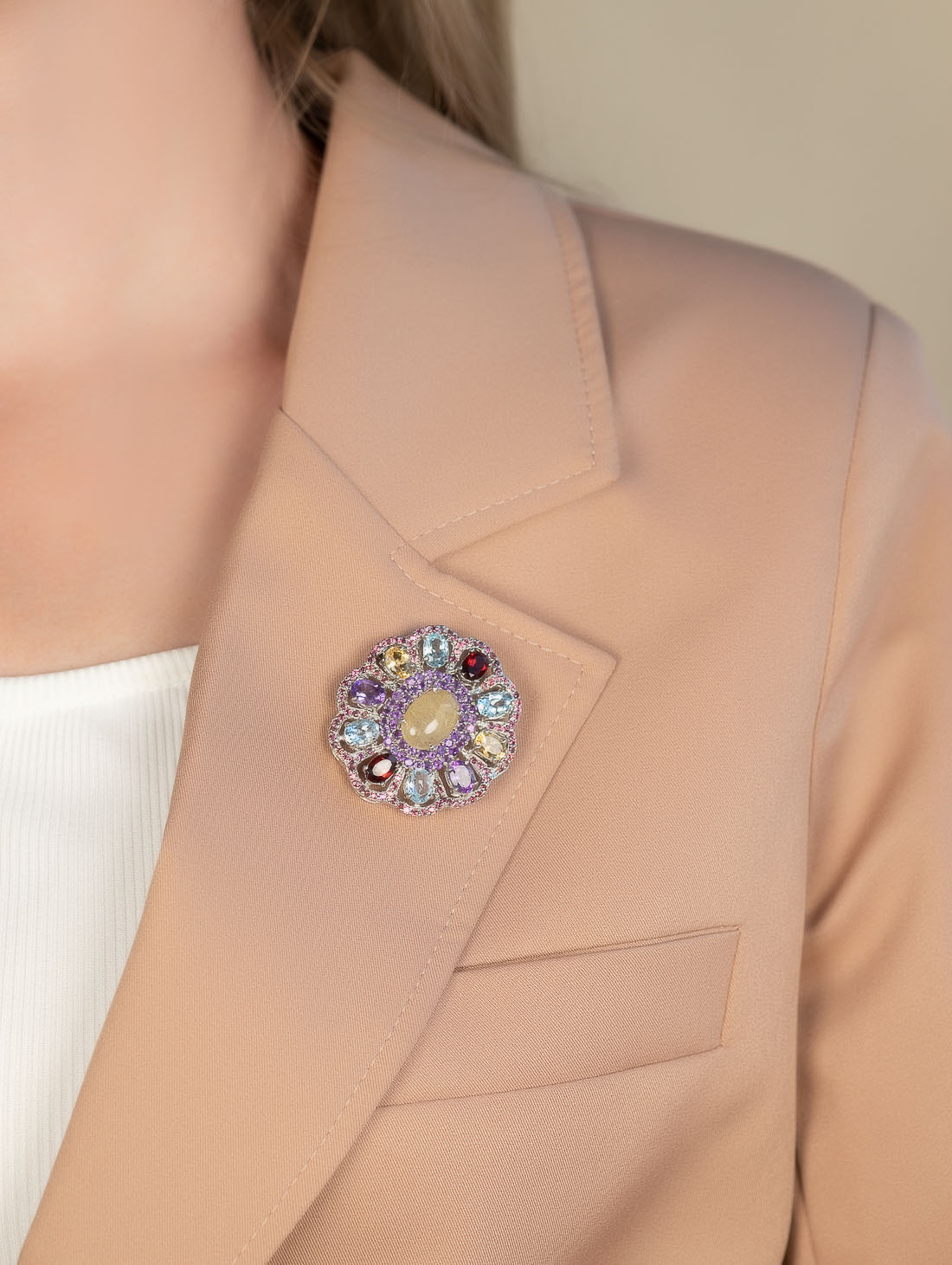 042398 Брошь-кулон (Ag 925)