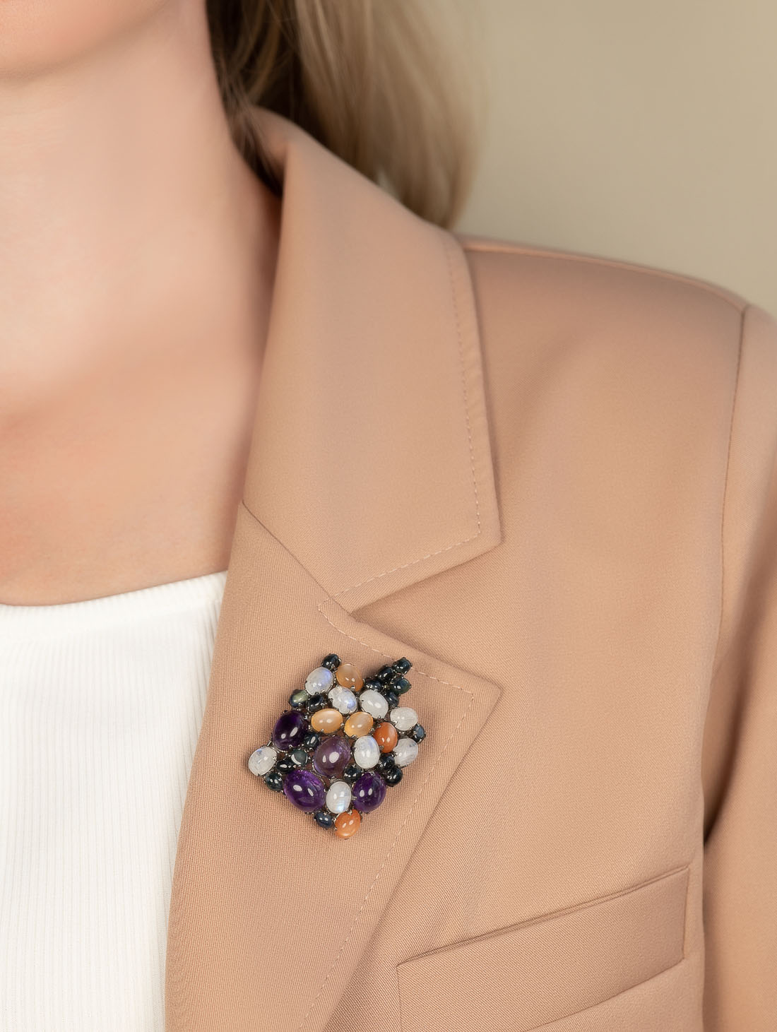 042344 Брошь-кулон (Ag 925)