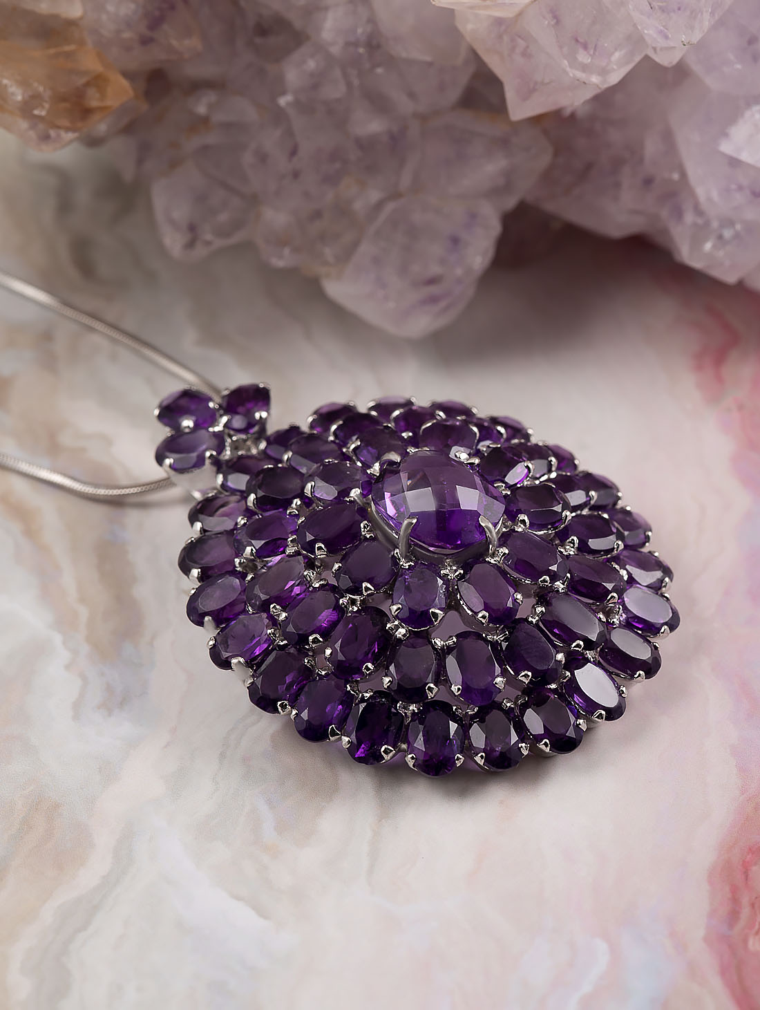 042354 Брошь-кулон (Ag 925)