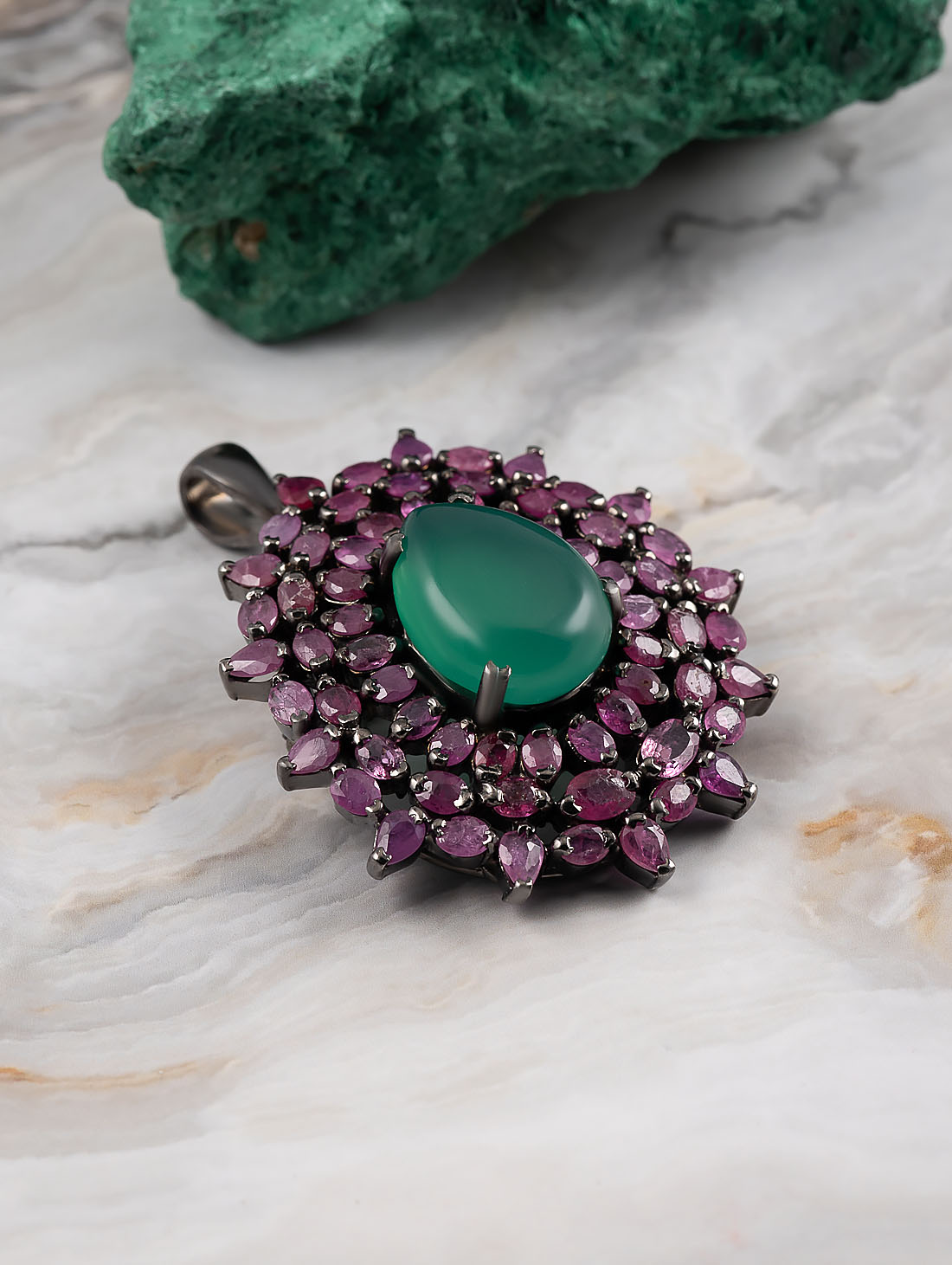 042377 Брошь-кулон (Ag 925)