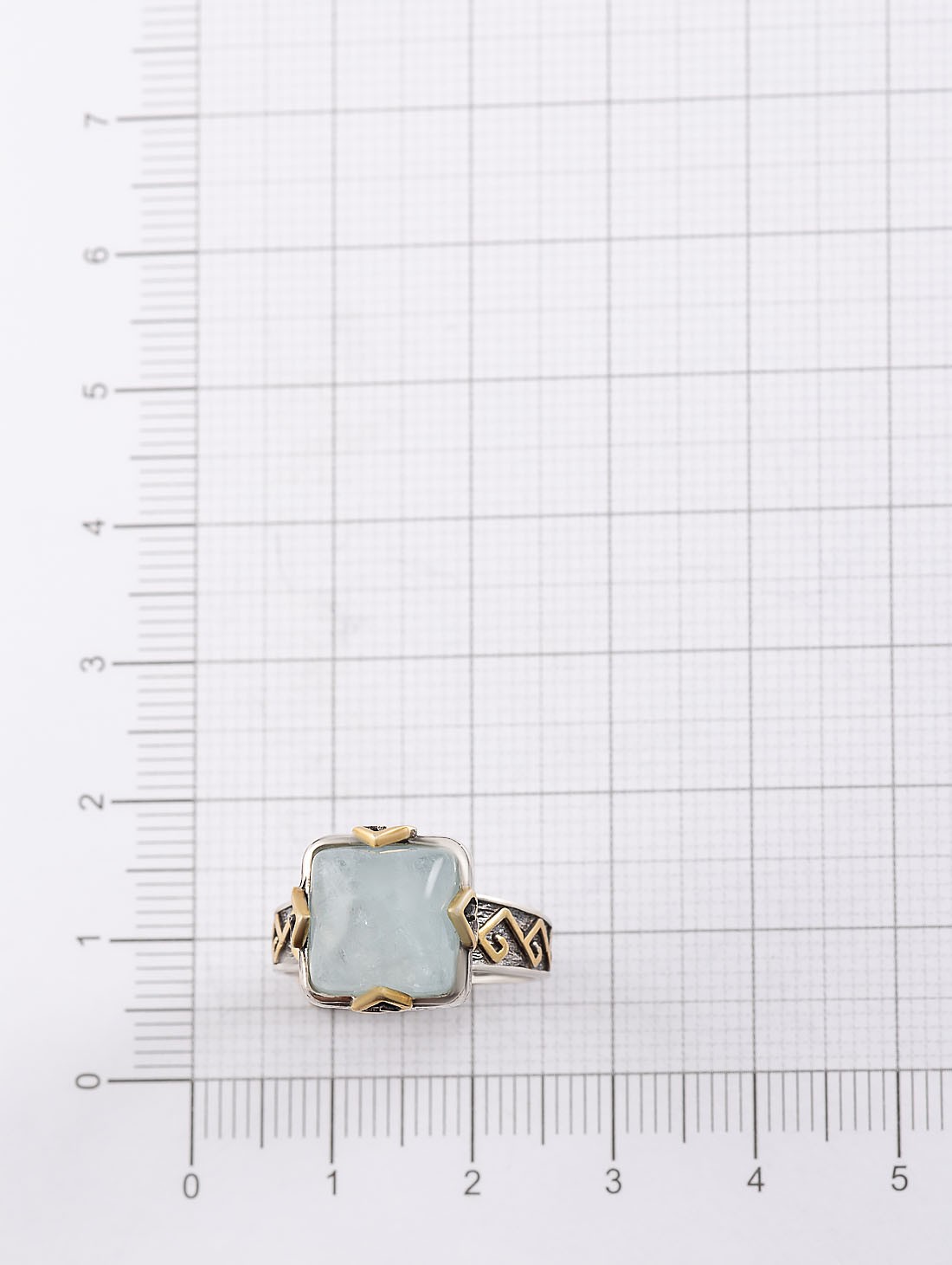 Rrr1286z Аквамарин Кольцо (Ag 925)