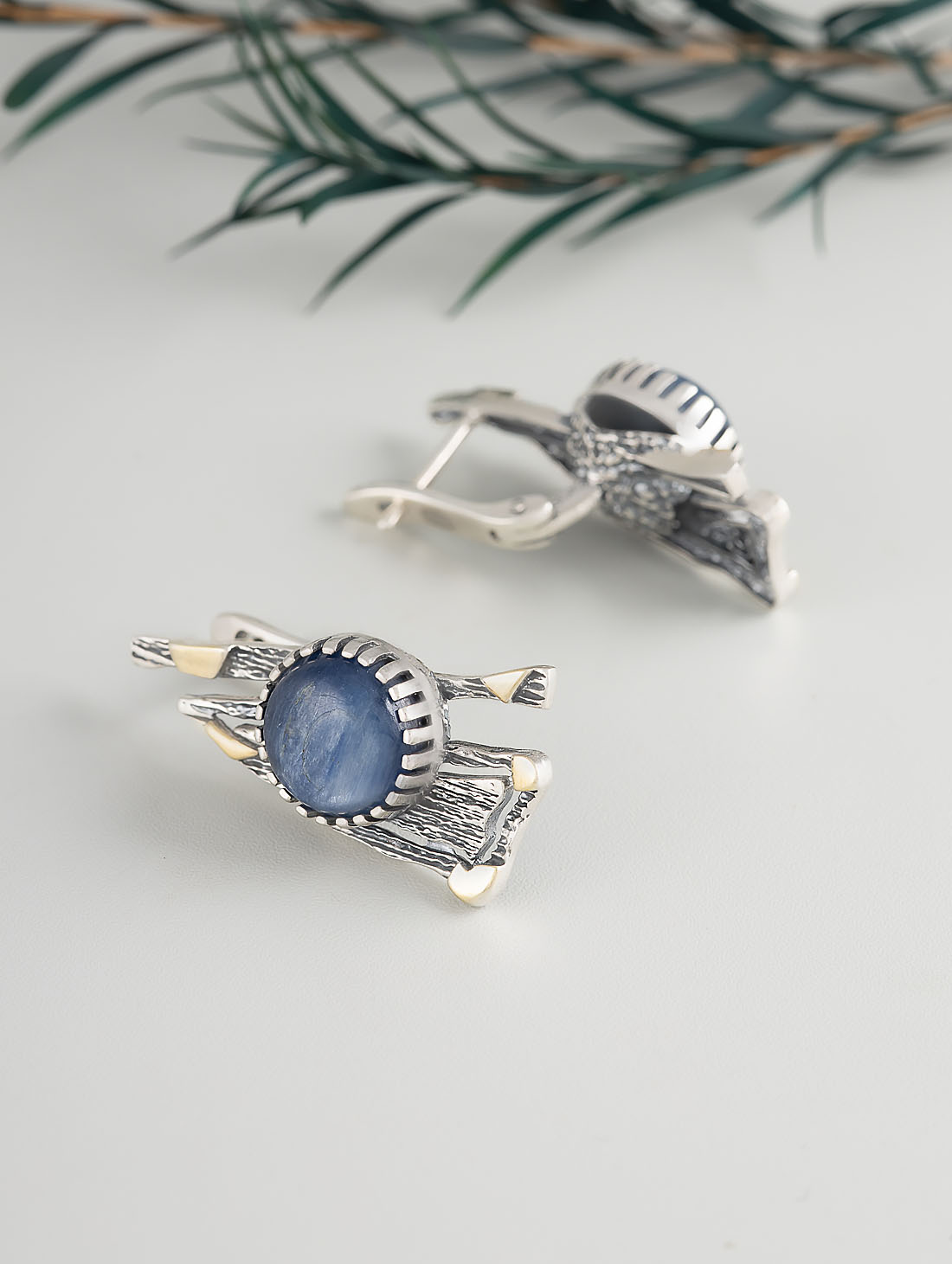 Err1504z Кианит Серьги (Ag 925)