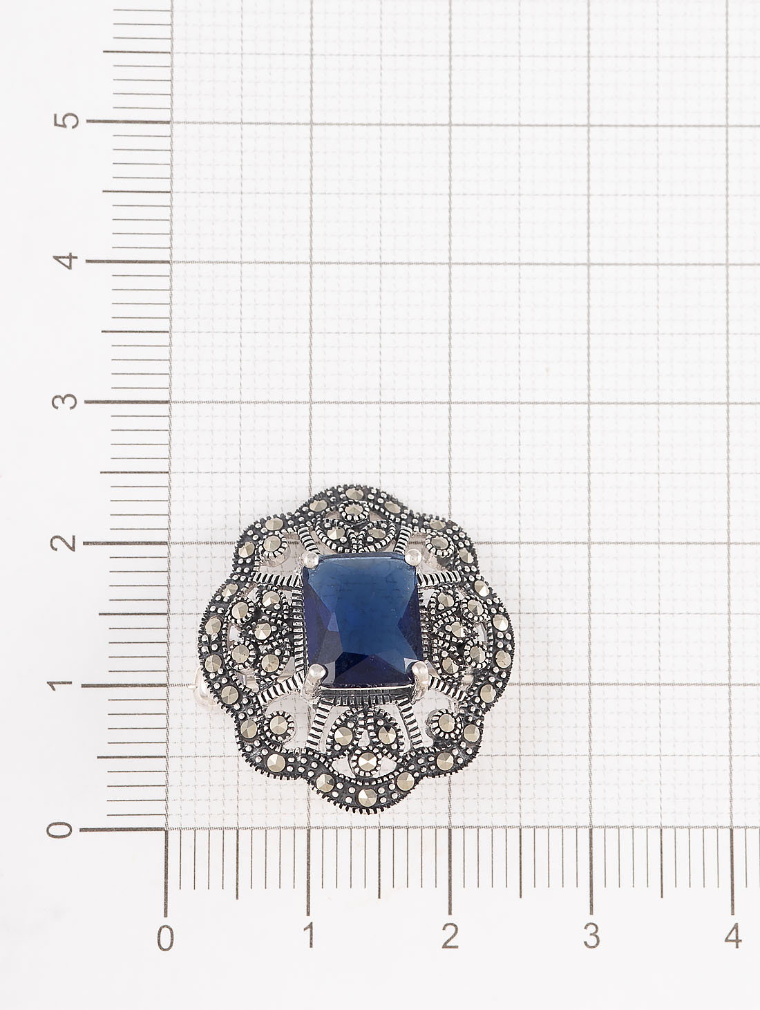 91580 Брошь (Ag 925)