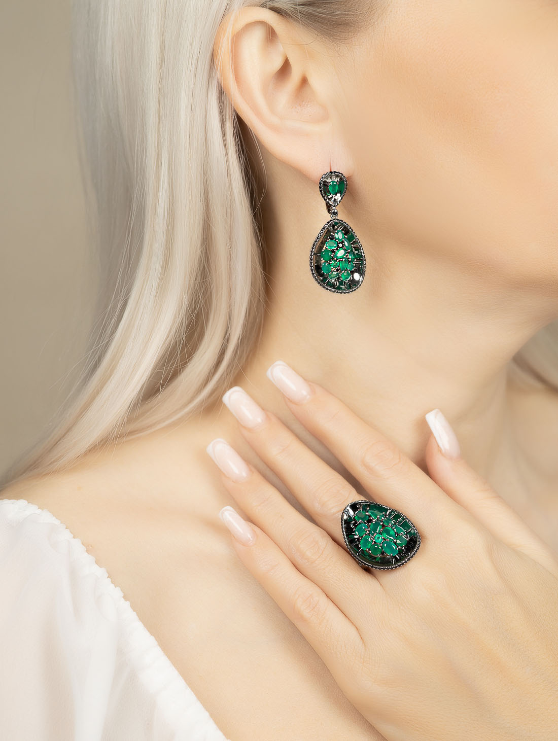 К0422А Агат Кольцо (Ag 925)