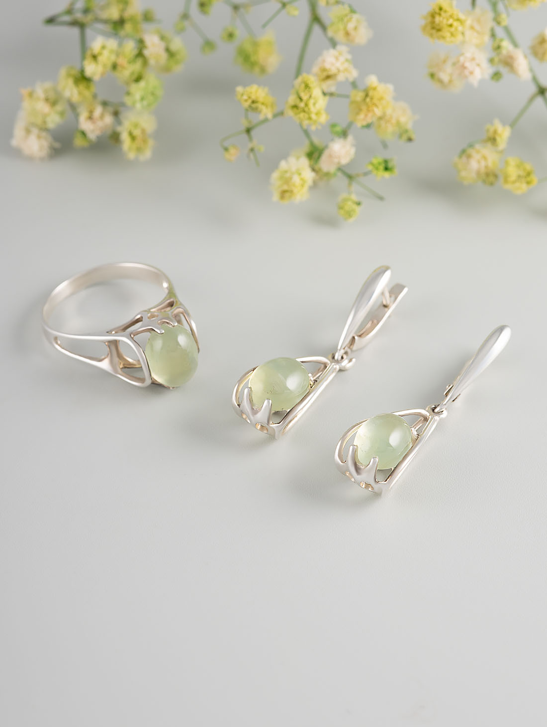 0294 Пренит Кольцо (Ag 925)