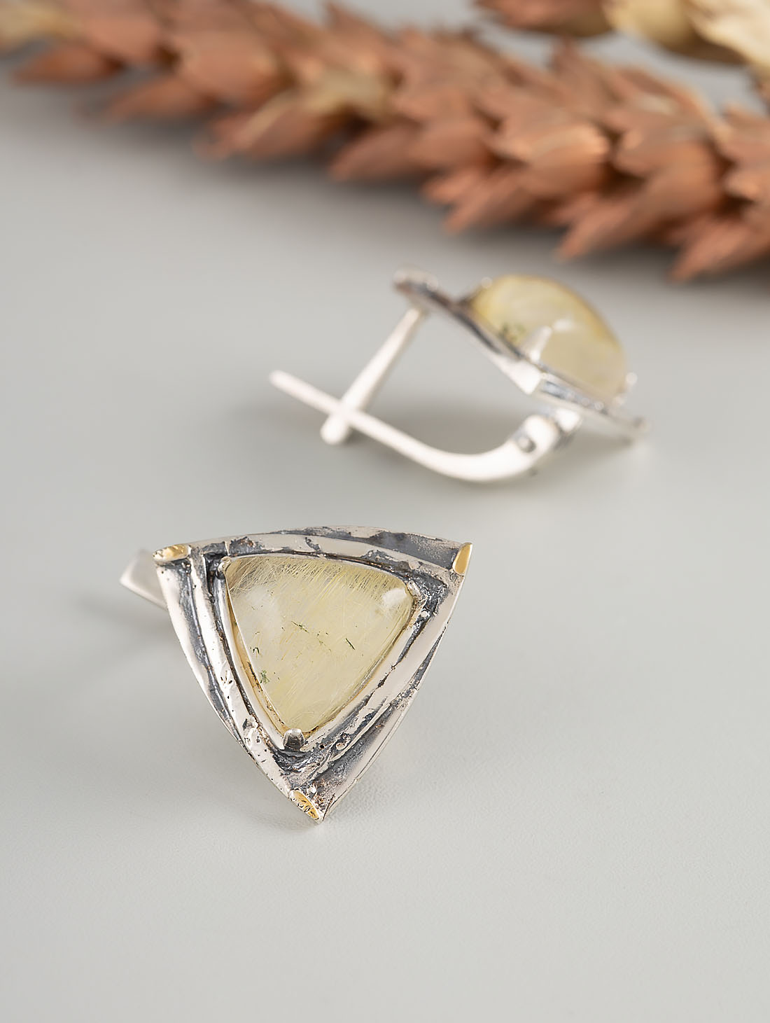 Err1337z Рутил Серьги (Ag 925)