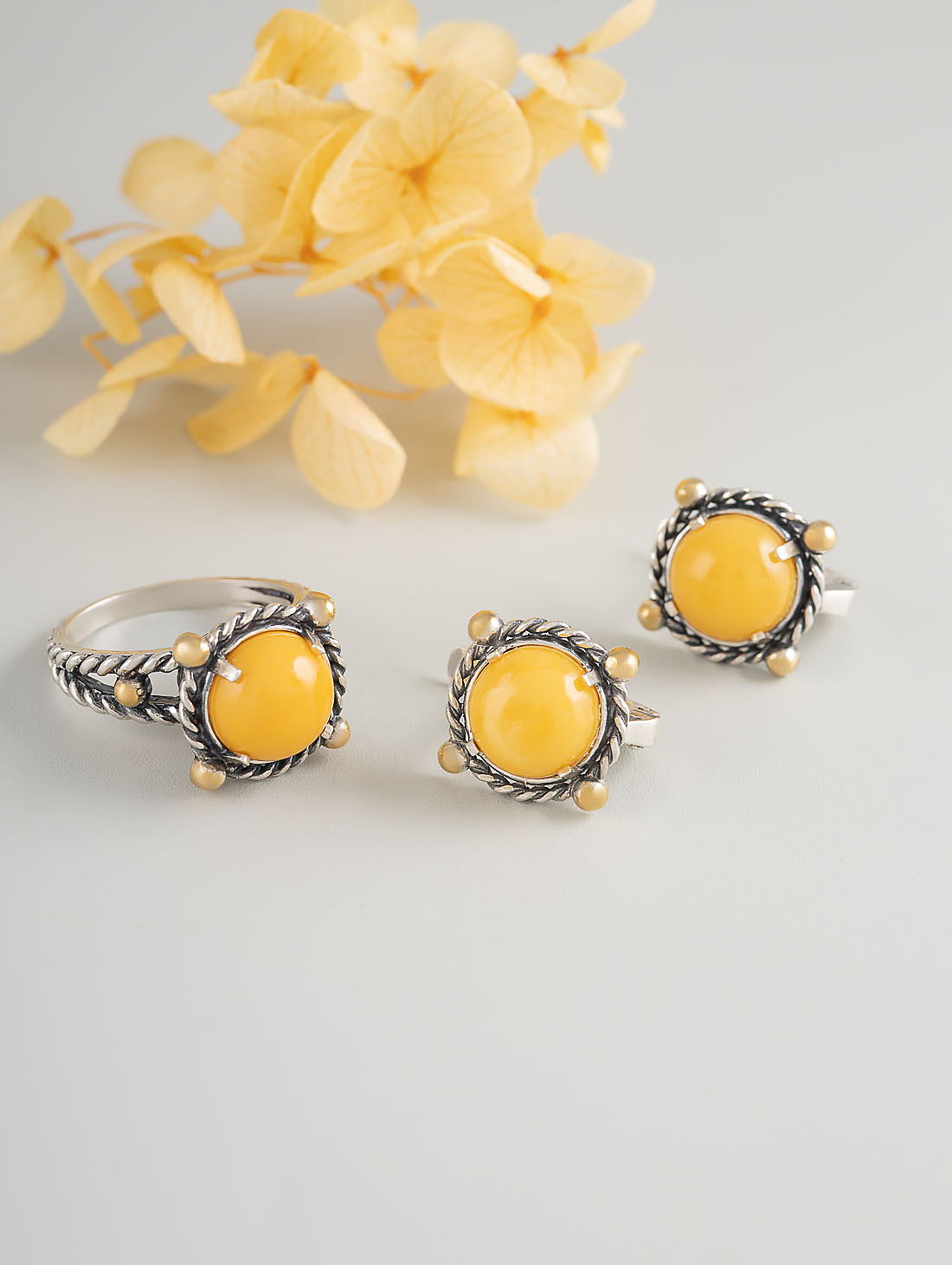 Err1480z Янтарь Серьги (Ag 925)