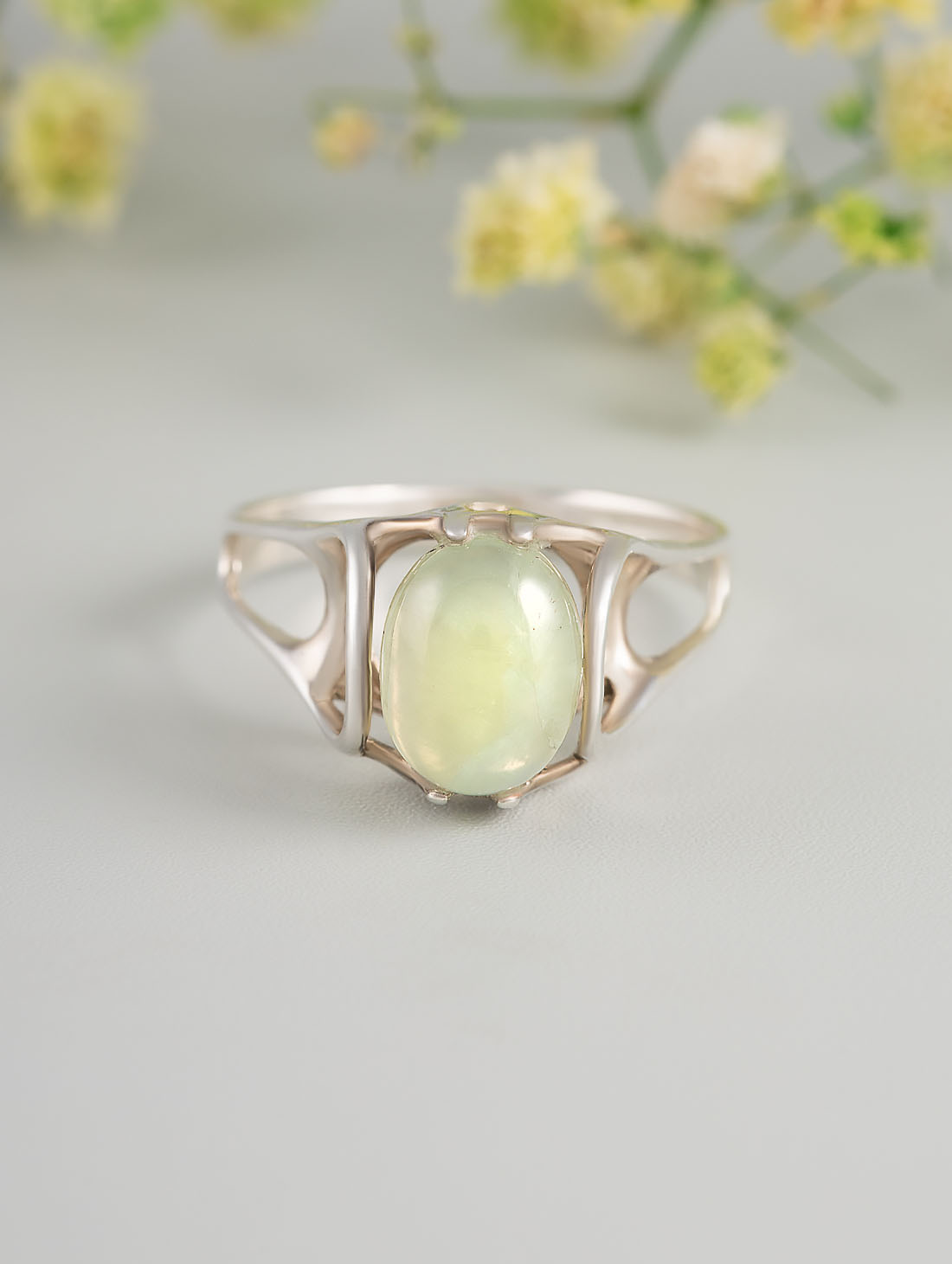 0294 Пренит Кольцо (Ag 925)