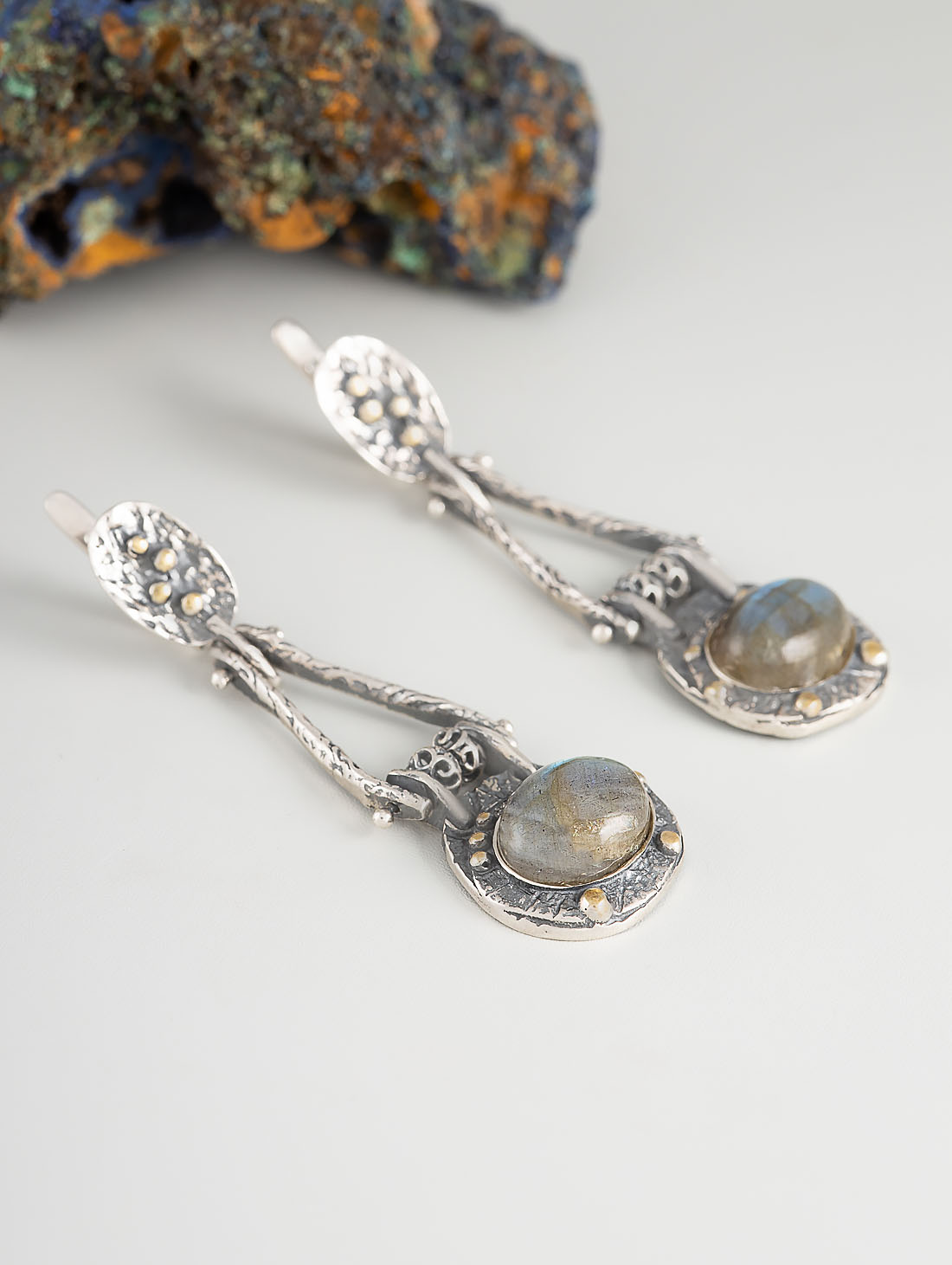 Err1451z Лабрадор Серьги (Ag 925)