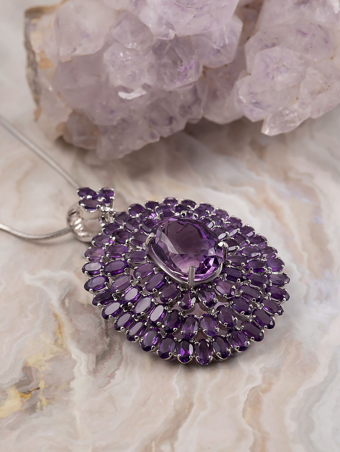 042352 Брошь-кулон (Ag 925)