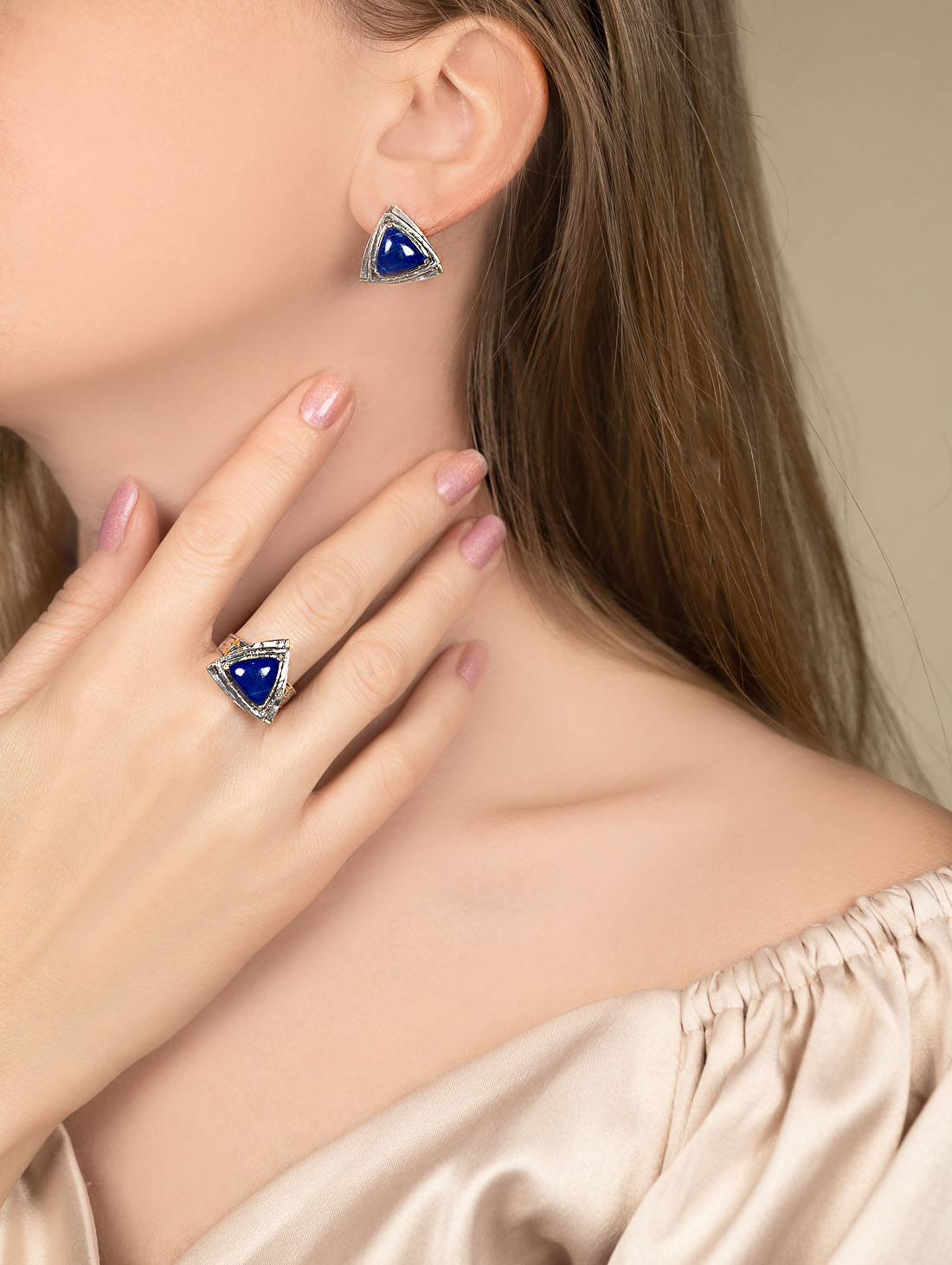 Err1337z Лазурит Серьги (Ag 925)