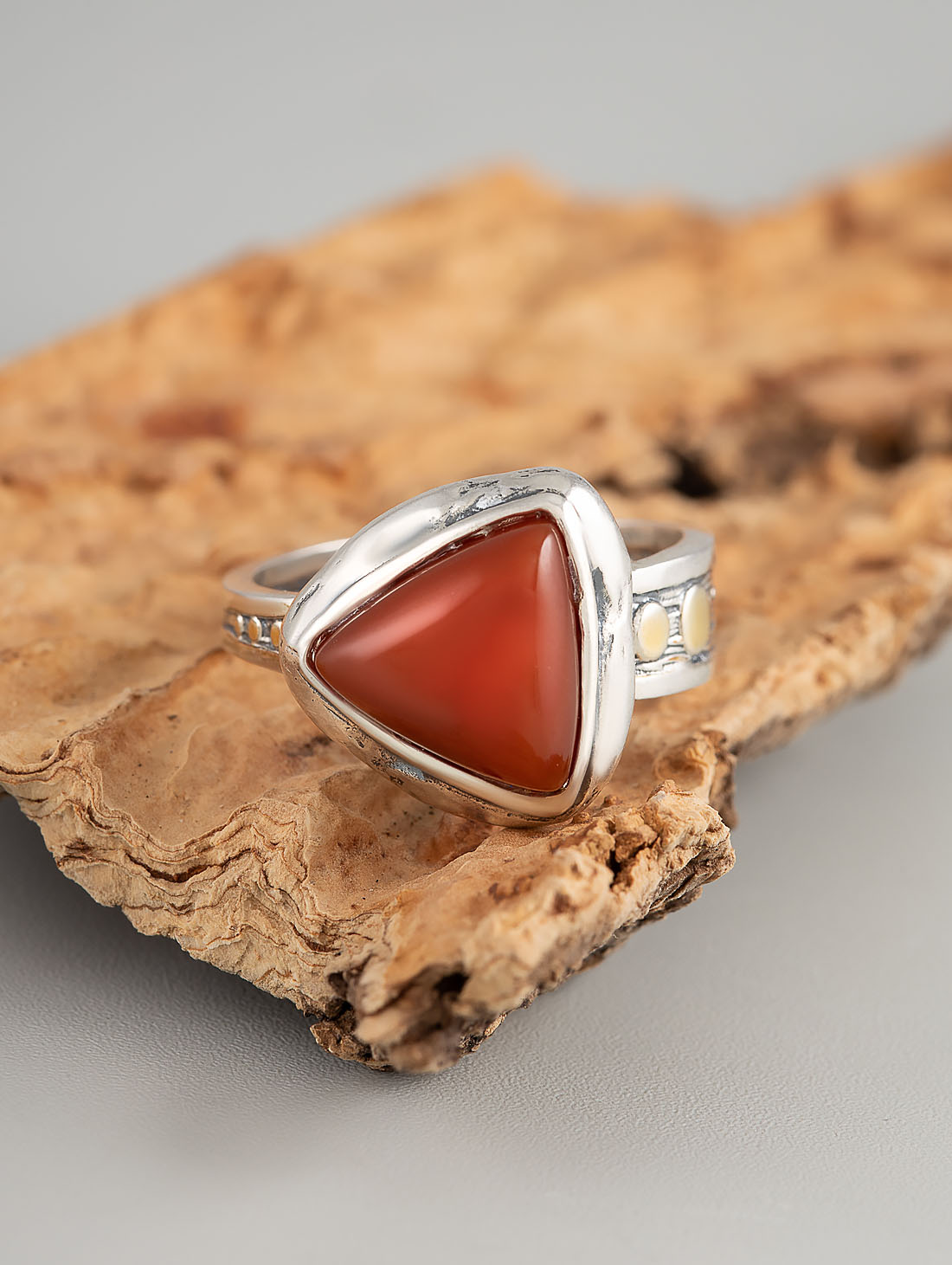 Rrr1268z Сердолик Кольцо (Ag_925)