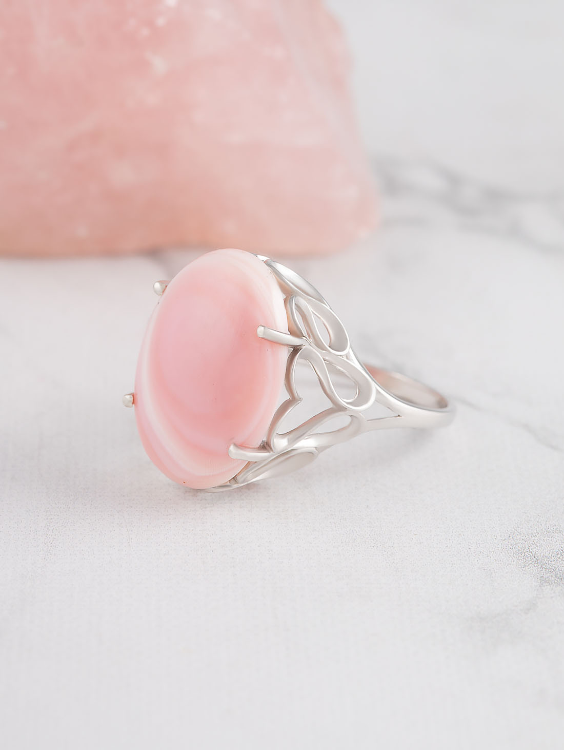 0578R Перламутр Кольцо (Ag 925)