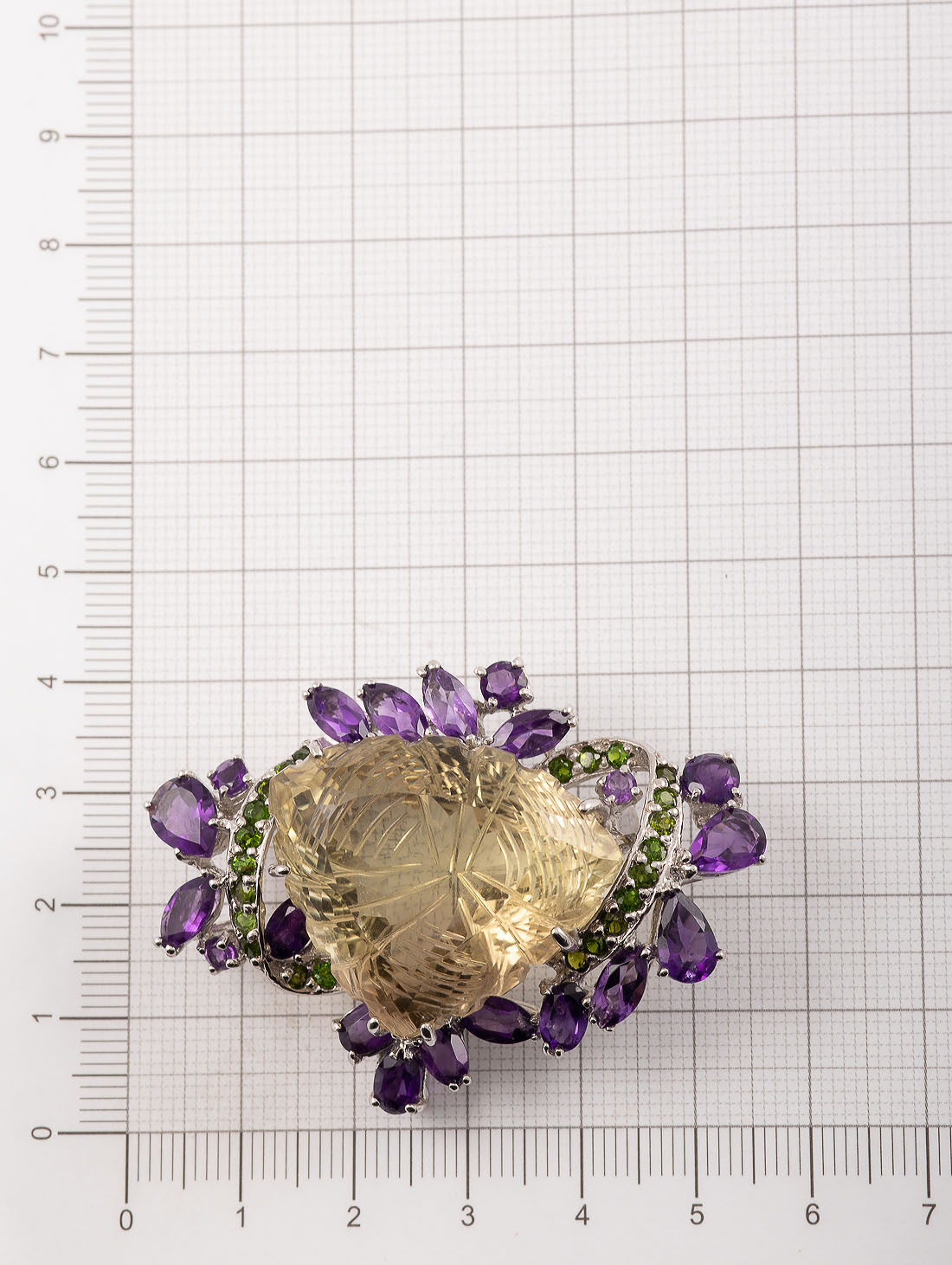 042386 Брошь-кулон (Ag 925)