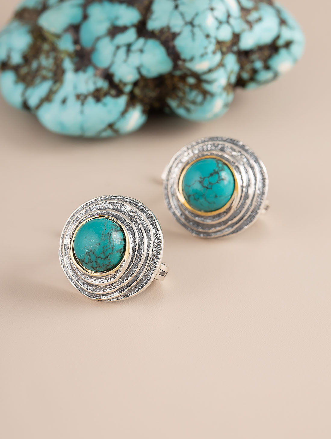 Err1185z Бирюза Серьги (Ag 925)