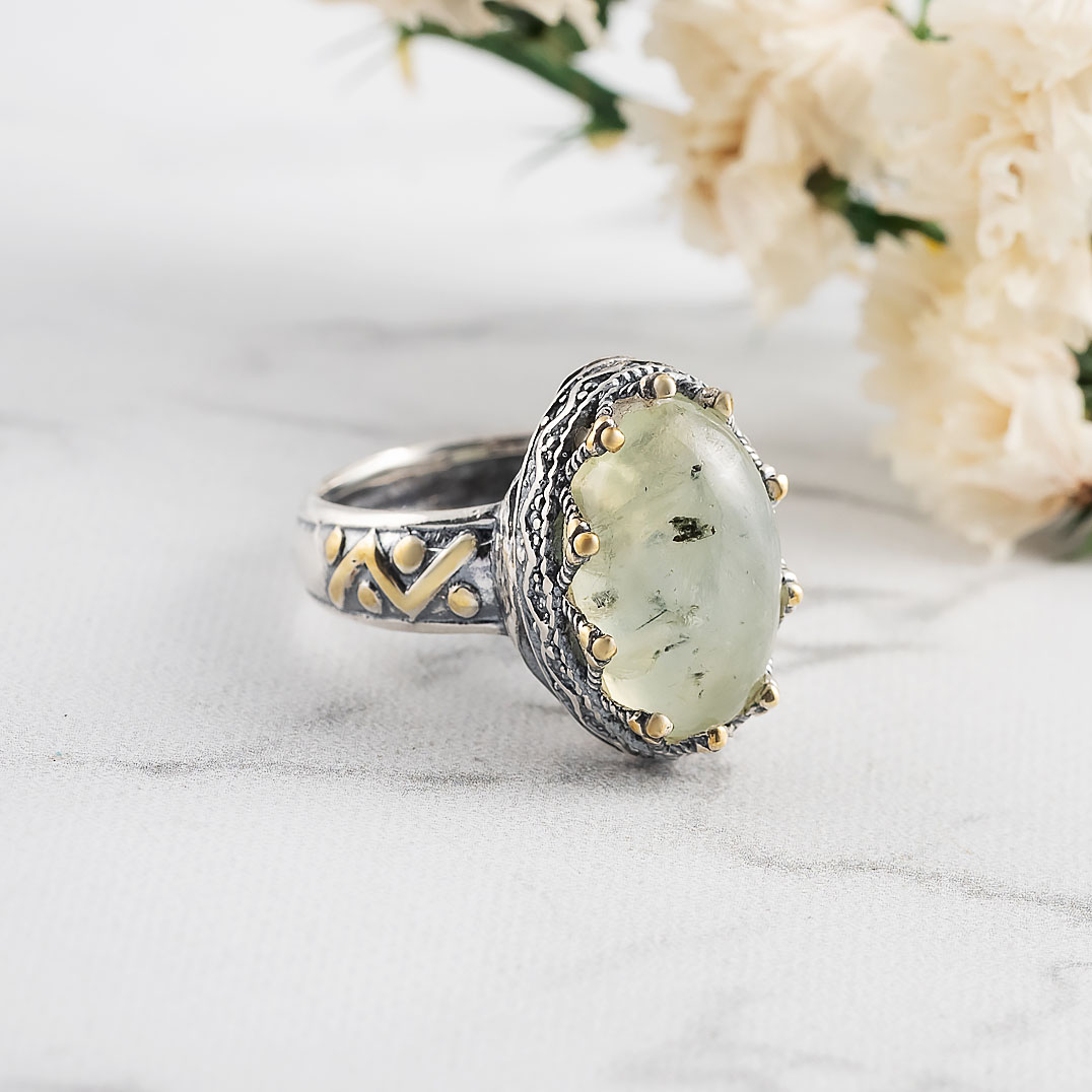 Rrr1327z Пренит Кольцо (Ag 925)