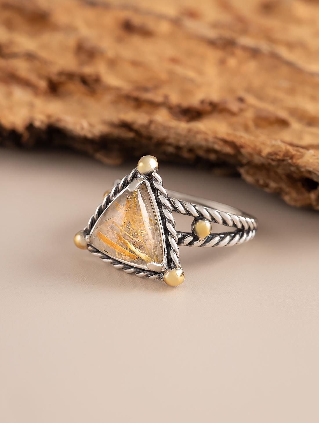 Rrr1482z Рутил Кольцо (Ag 925)