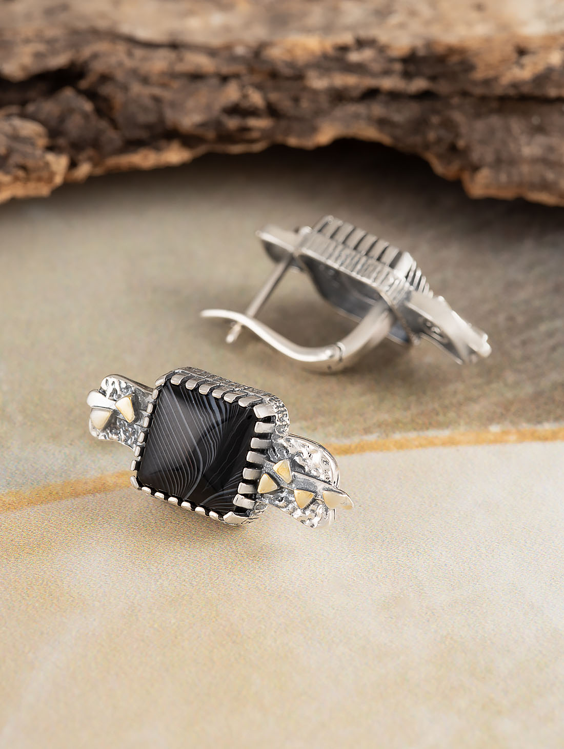 Err1493z Агат Серьги (Ag 925)