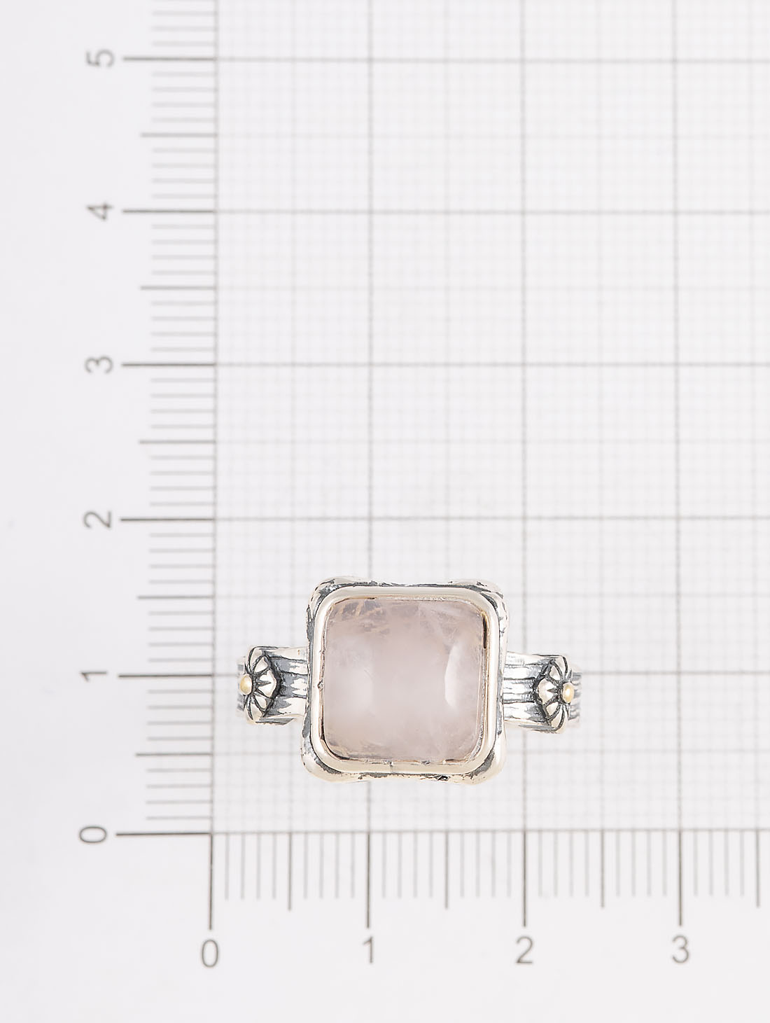 Rrr1260z Роз.кварц Кольцо (Ag 925)