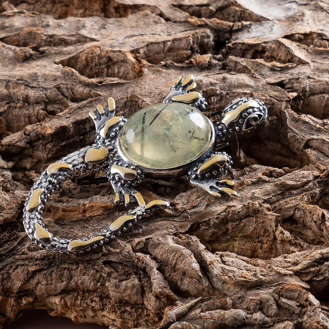 Brr1264z Пренит Брошь (Ag 925)