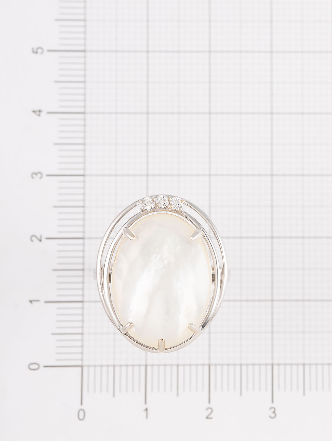 0553R Перламутр Кольцо (Ag 925)