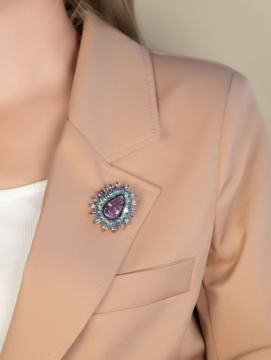 042378 Брошь-кулон (Ag 925)