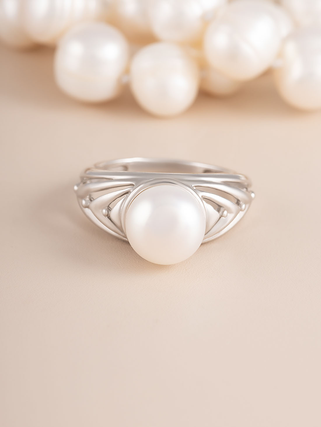 0385R Жемчуг Кольцо (Ag 925)