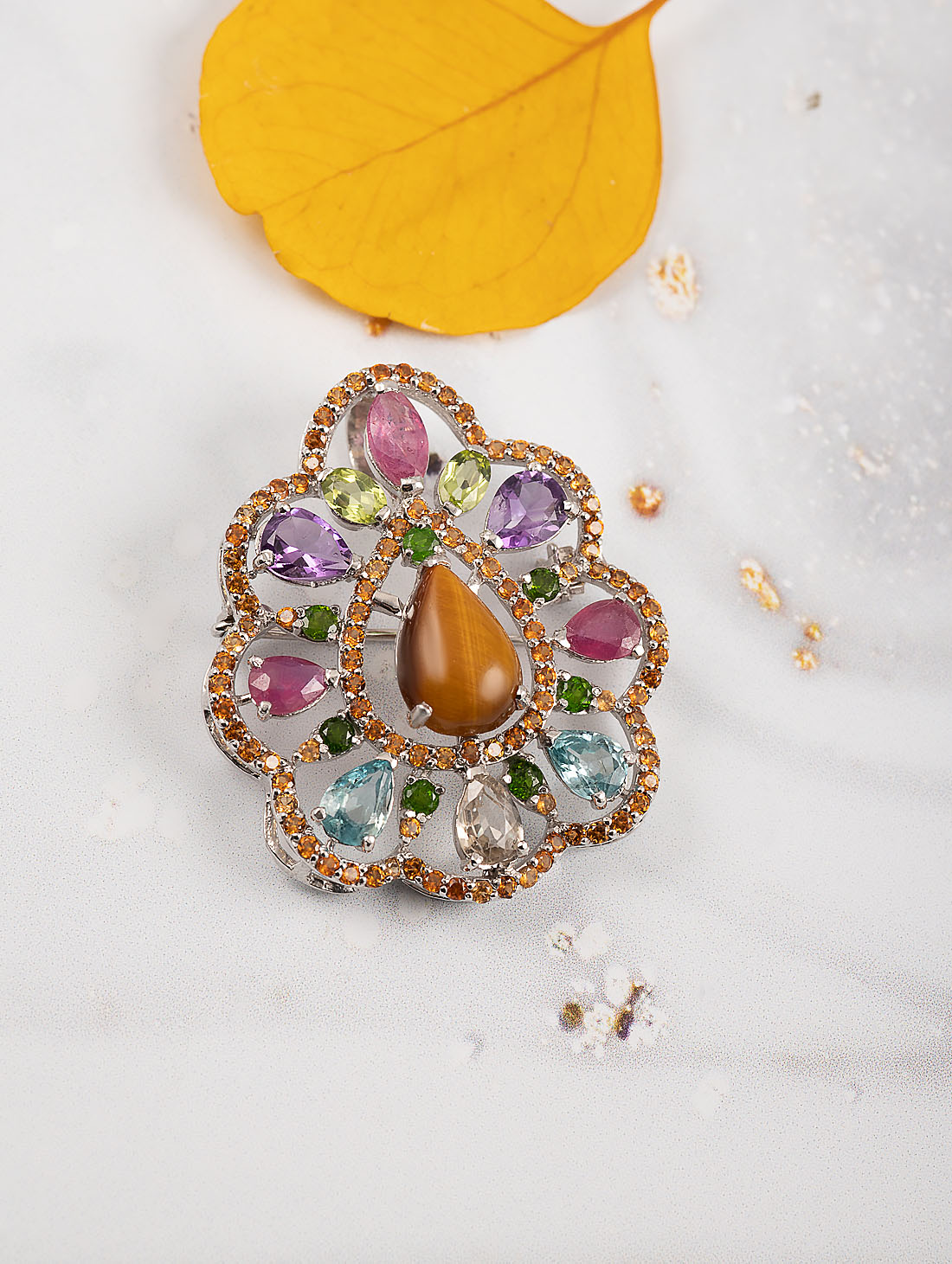 042395 Брошь-кулон (Ag 925)