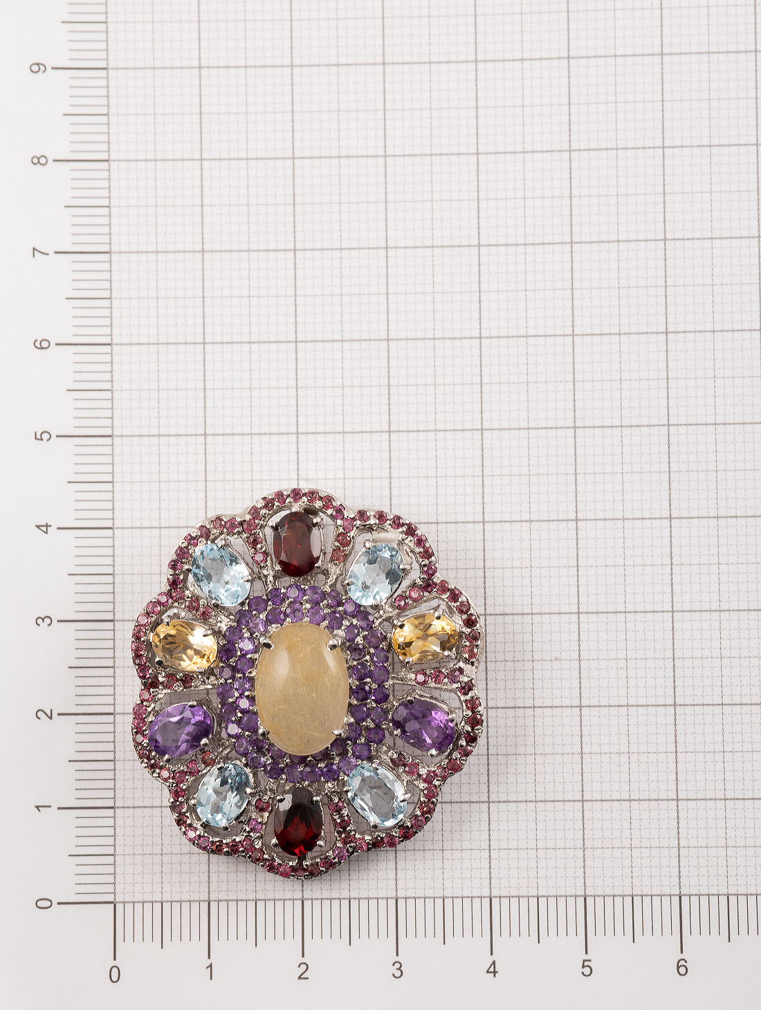 042398 Брошь-кулон (Ag 925)