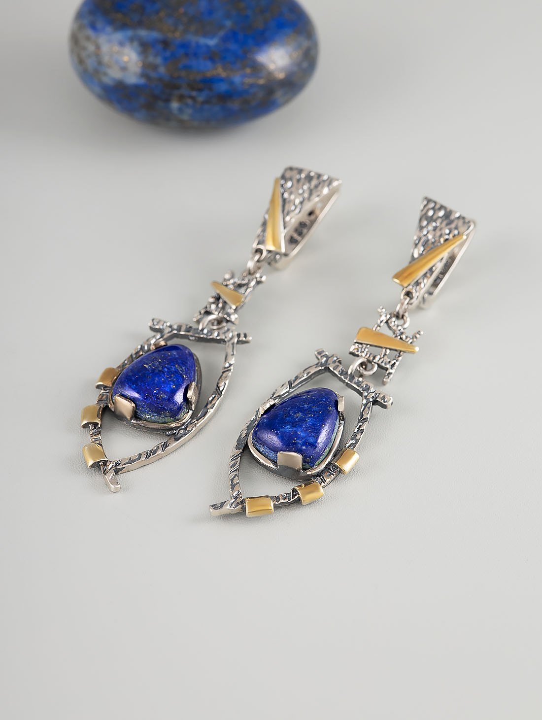 Err1362z Лазурит Серьги (Ag 925)