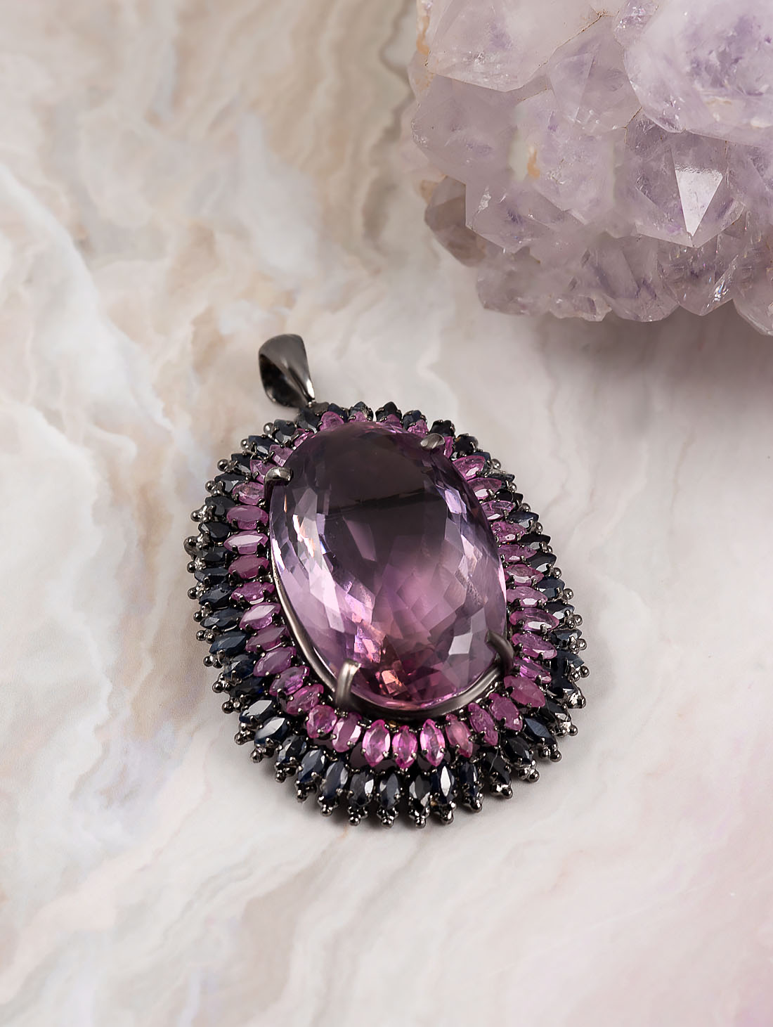 042341 Брошь-кулон (Ag 925)