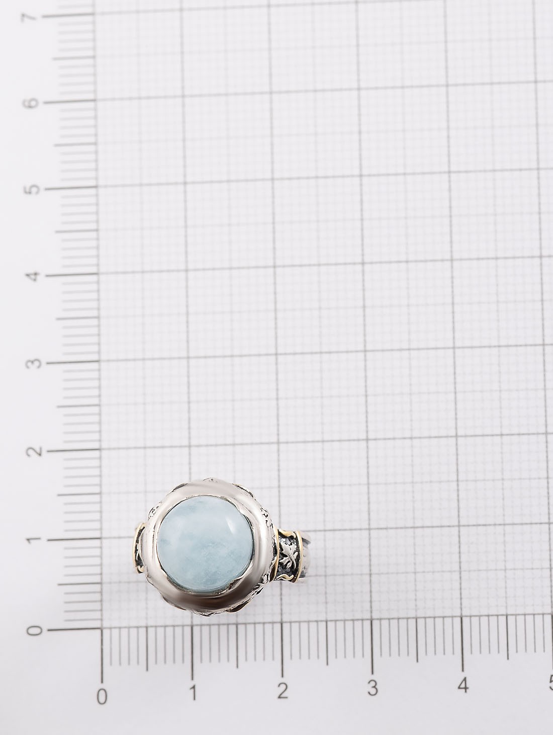 Rrr1346z Аквамарин Кольцо (Ag 925)