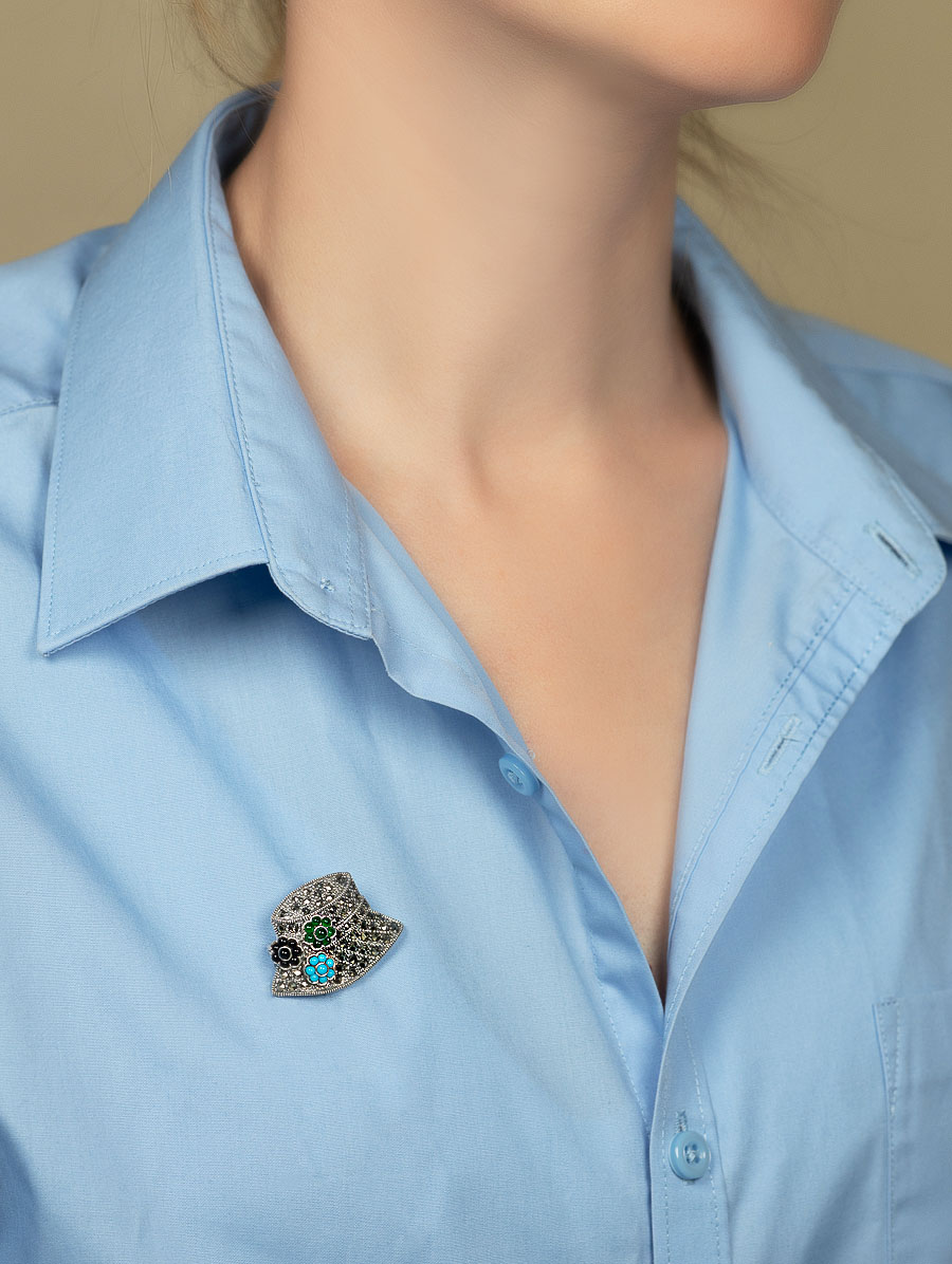 91511 Брошь-кулон (Ag 925)