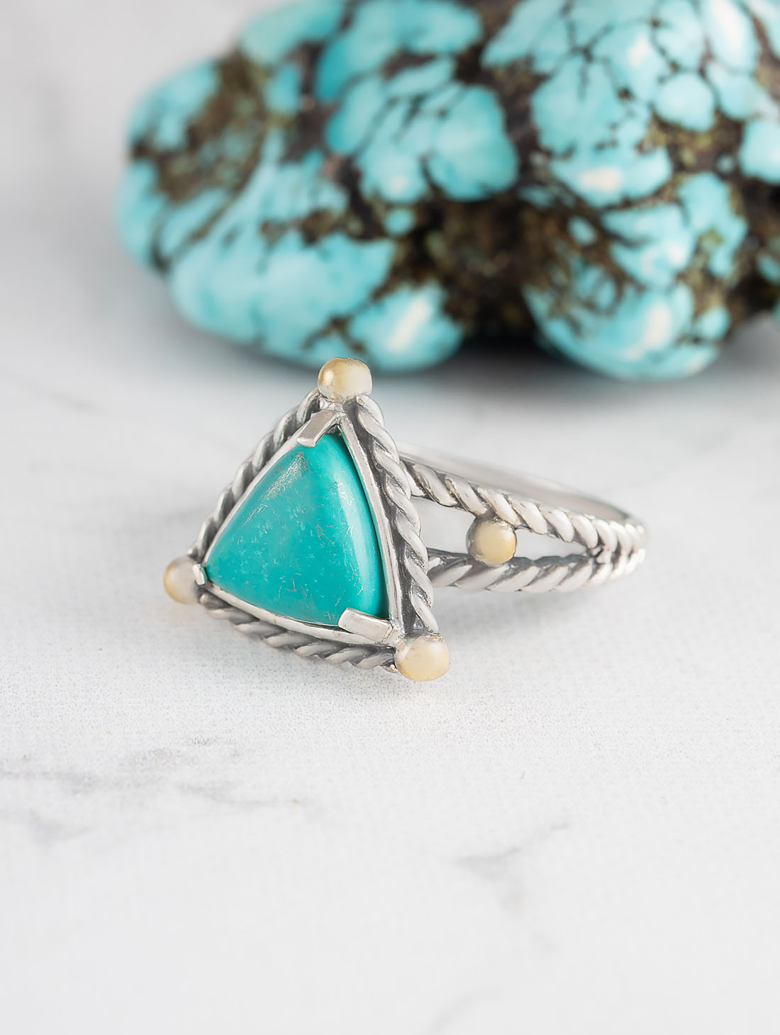 Rrr1482z Бирюза Кольцо (Ag 925)