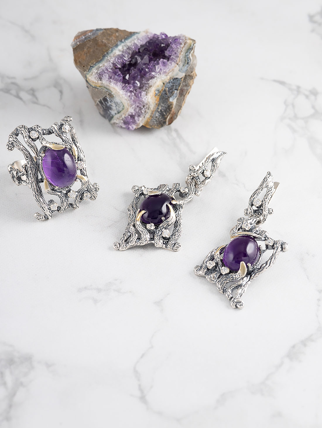 Err1103z Аметист Серьги (Ag_925)