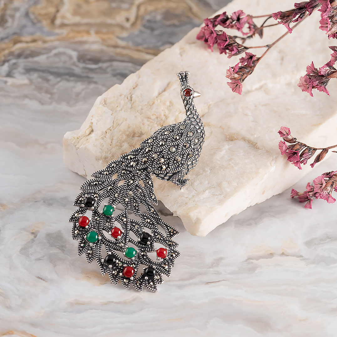 91395 Брошь-кулон (Ag 925)