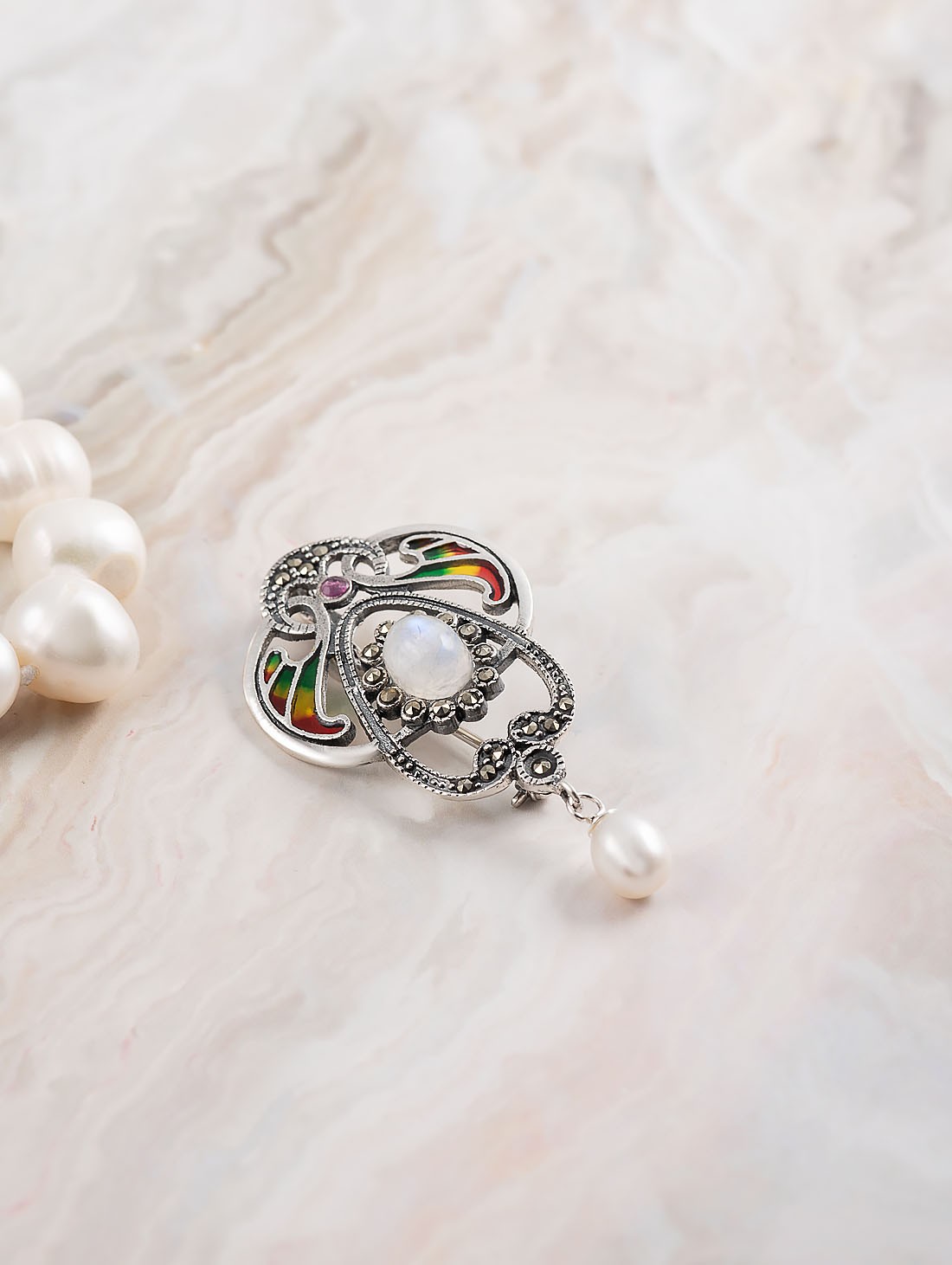 91530 Брошь-кулон (Ag 925)