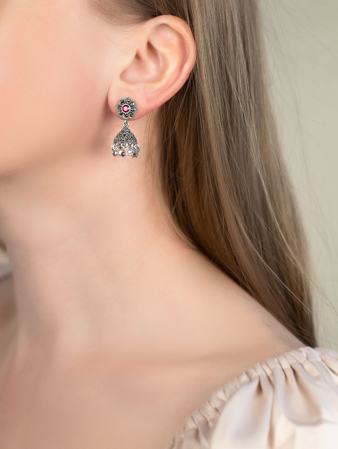 300200 Серьги пуссеты (Ag 925)