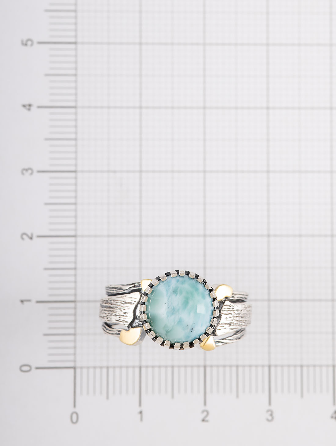 Rrr1504z Ларимар Кольцо (Ag_925)