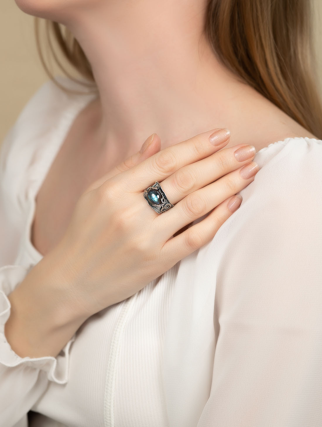 041449 Кольцо (Ag 925)