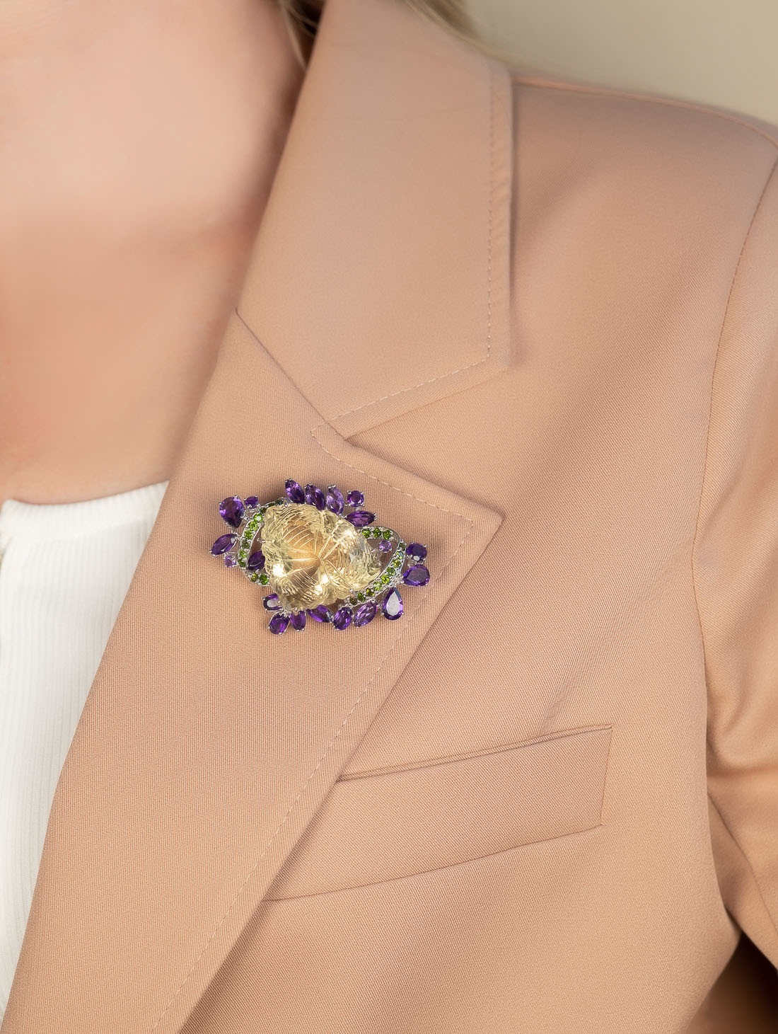 042386 Брошь-кулон (Ag 925)