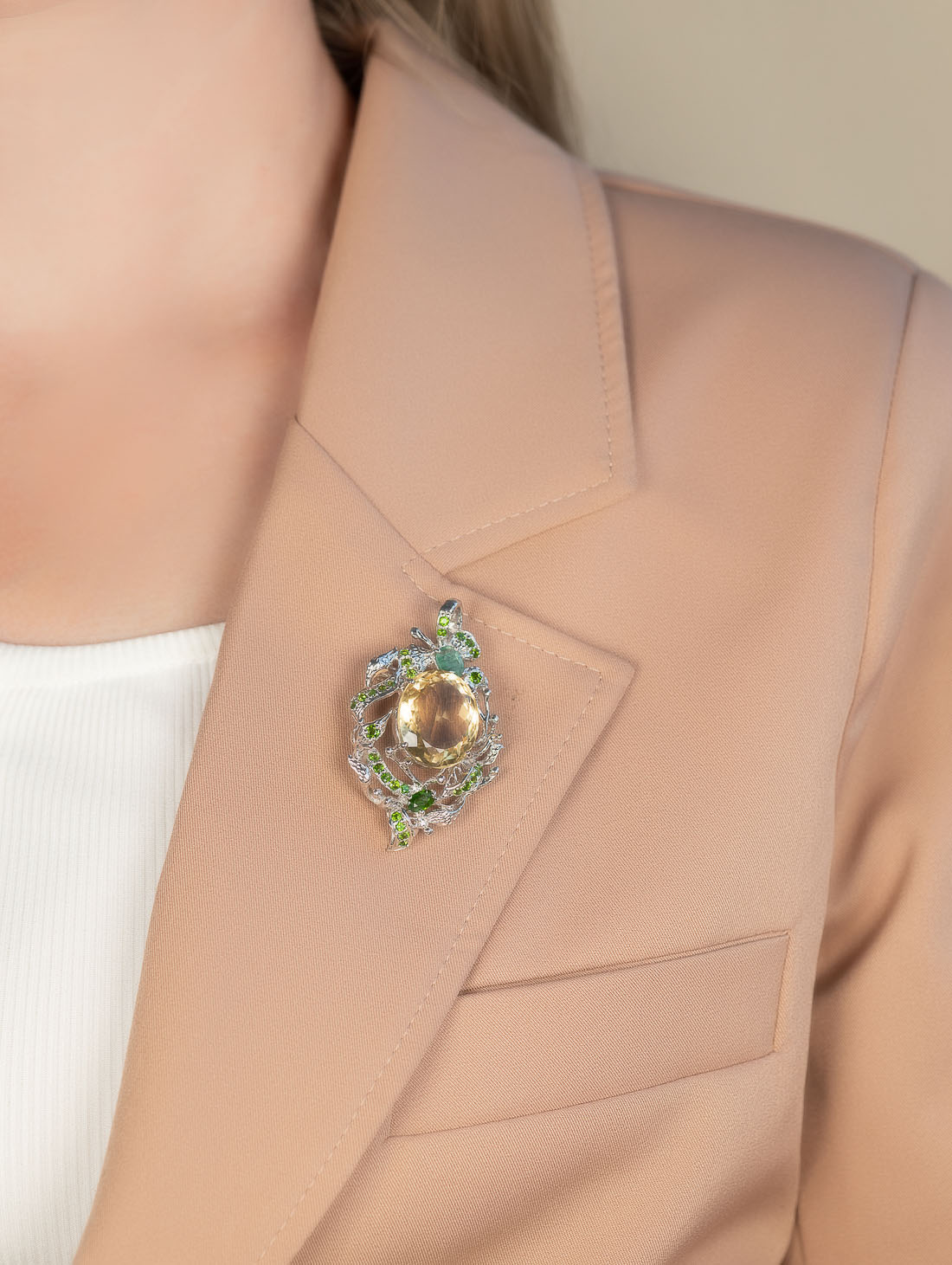 042376 Брошь-кулон (Ag 925)