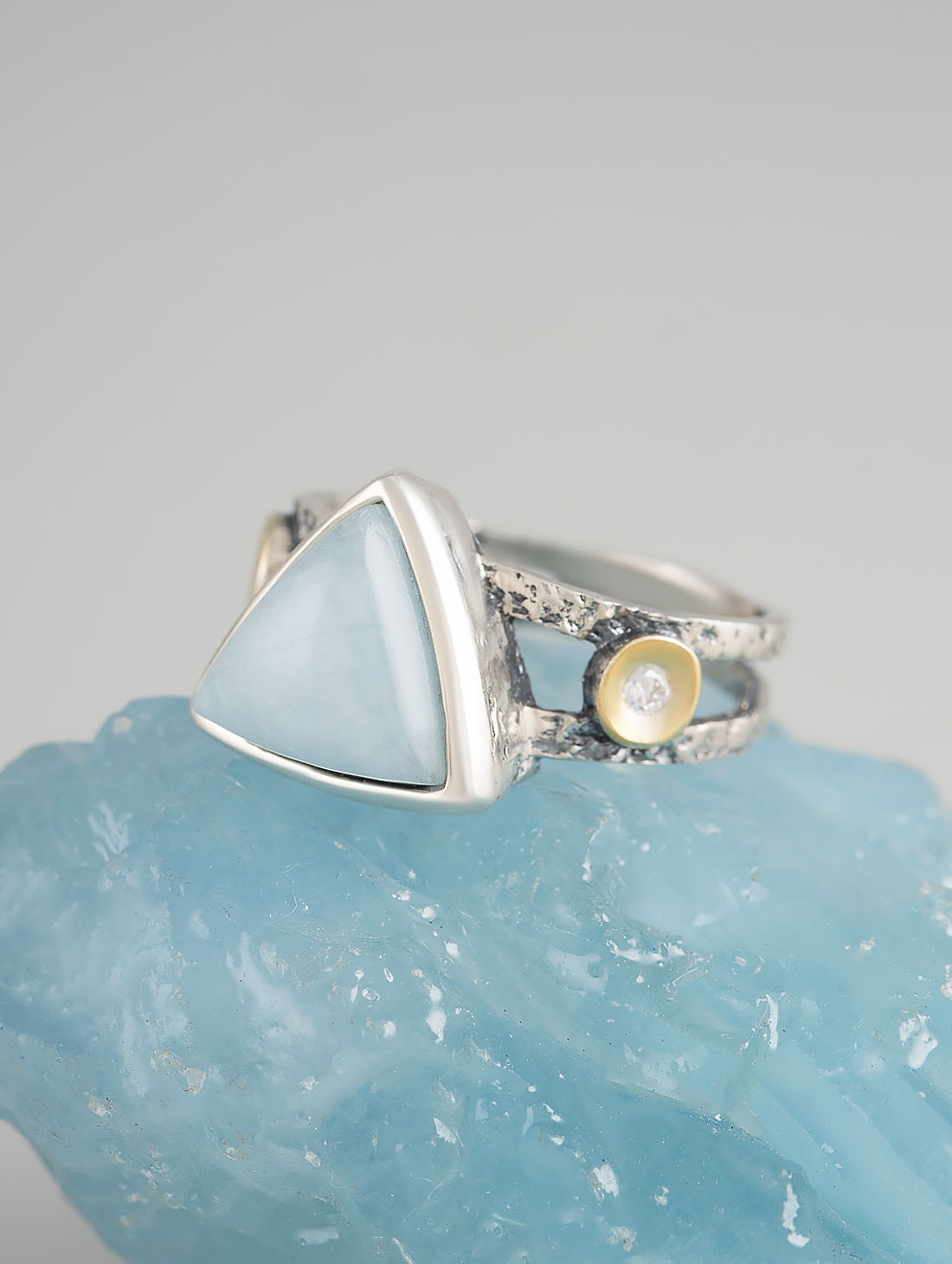 Rrr1254z Аквамарин Кольцо (Ag_925)