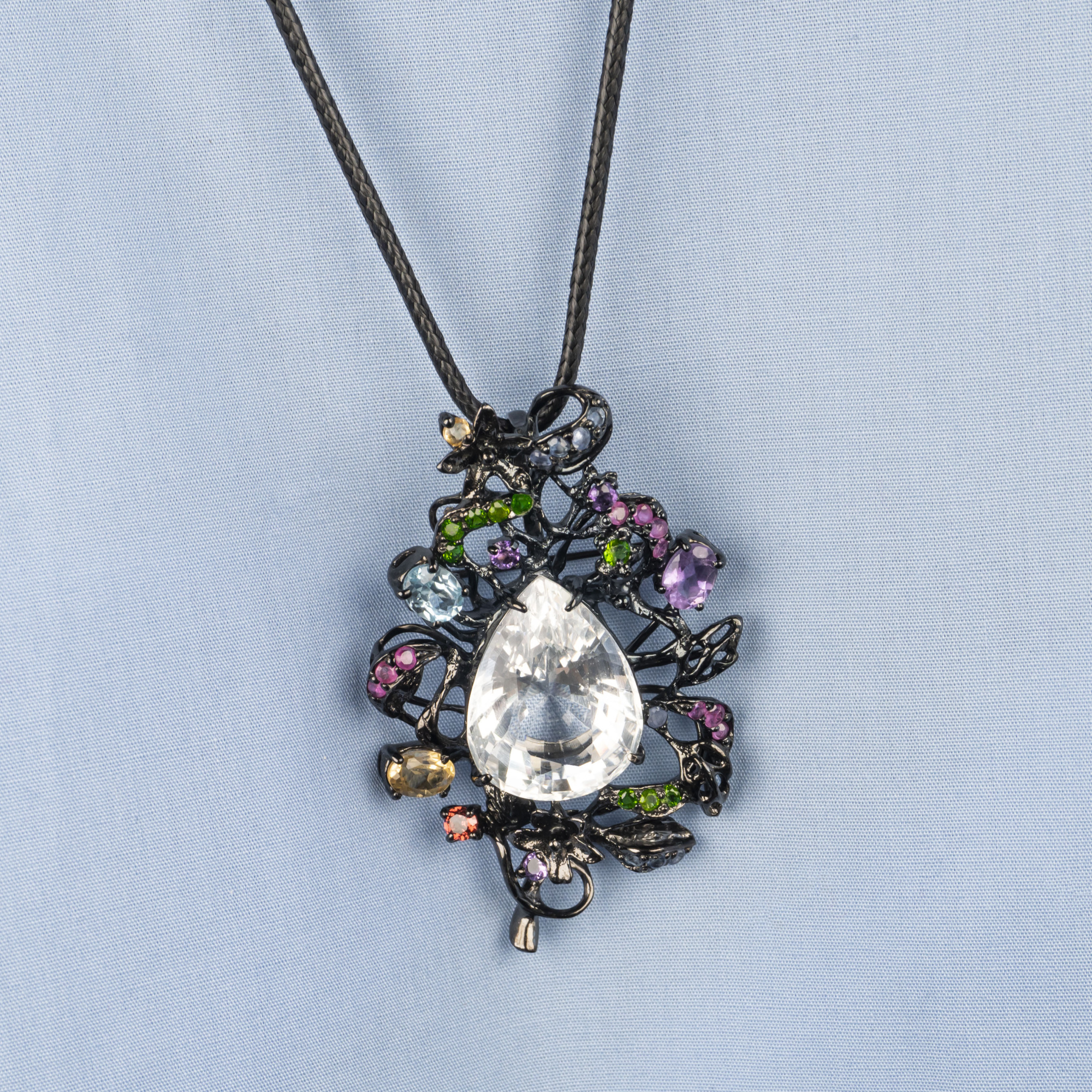 01196 Брошь-кулон (Ag 925)