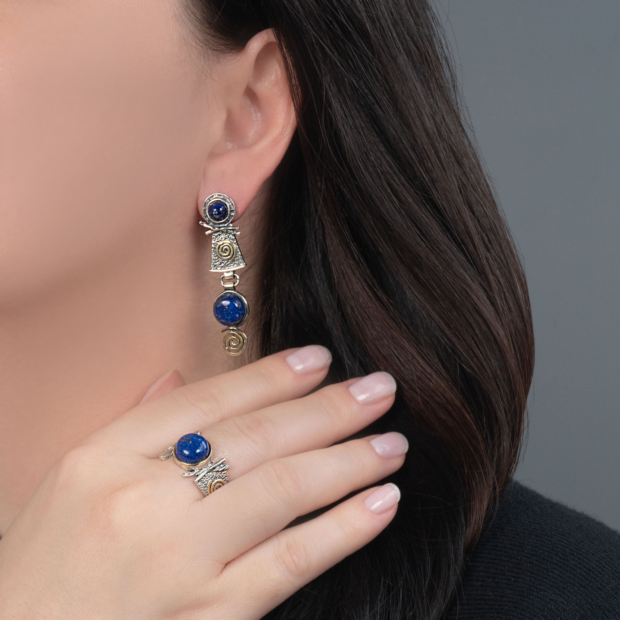 Rrr1182z Лазурит Кольцо (Ag 925)