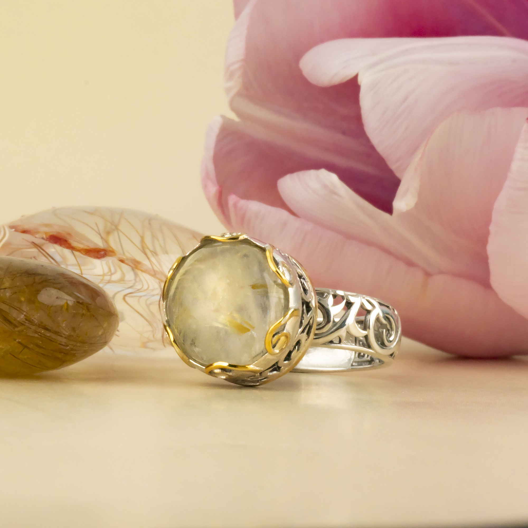 Rrr1351z Рутил Кольцо (Ag 925)