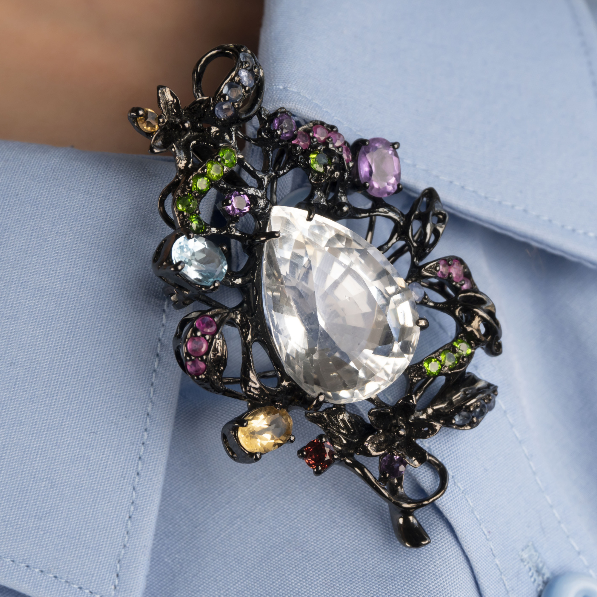 01196 Брошь-кулон (Ag 925)