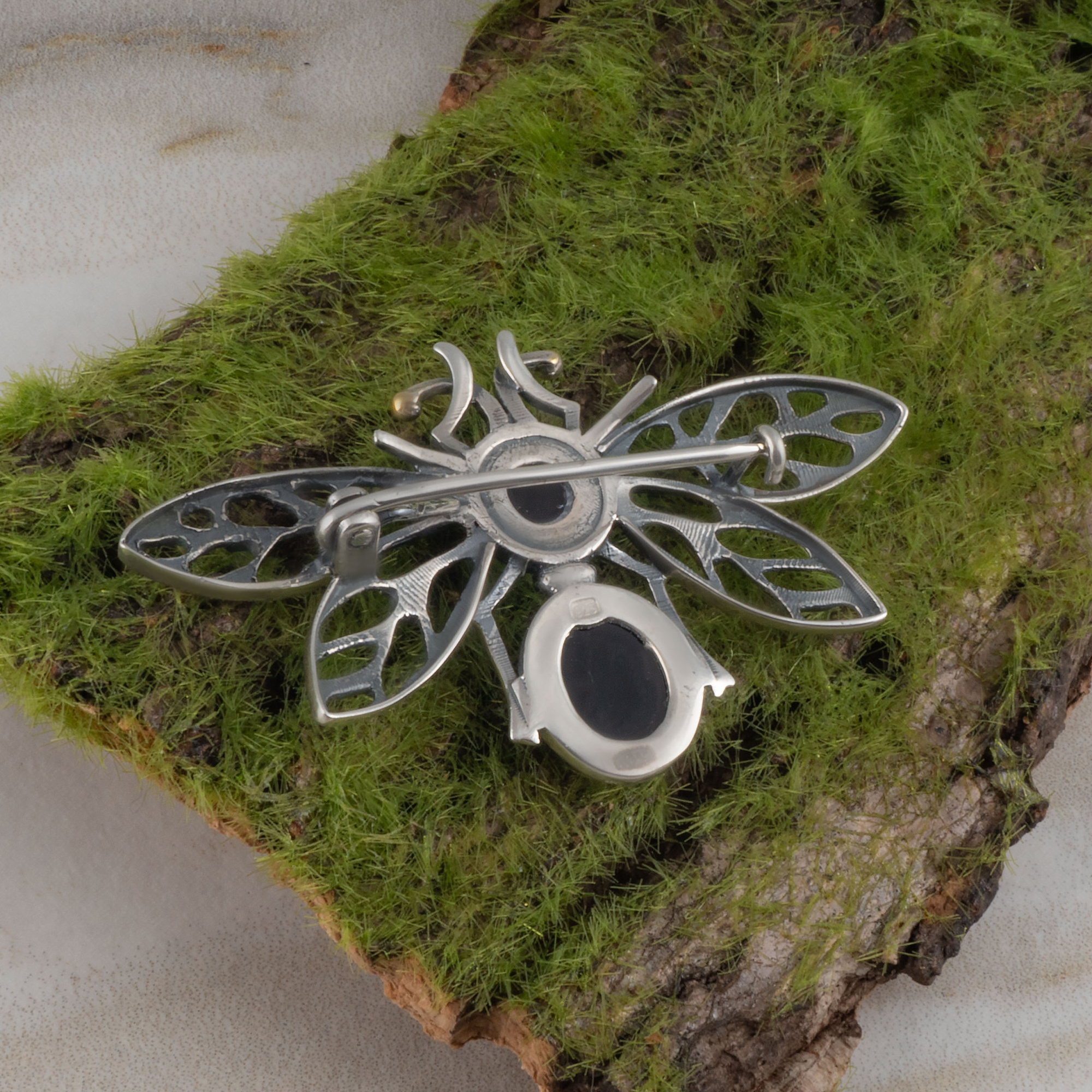 Brr1284z Агат Брошь (Ag 925)