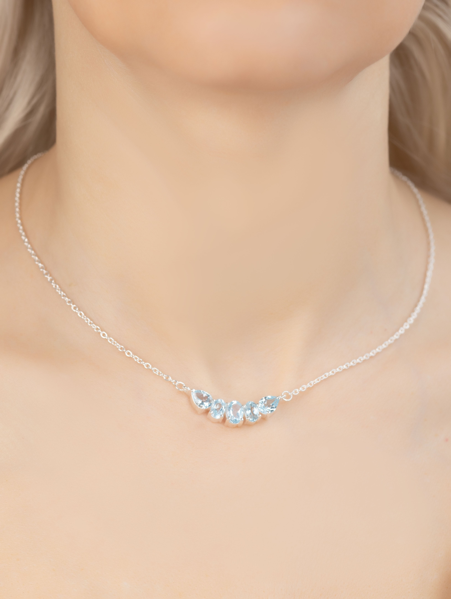 1300140 Колье (Ag 925)