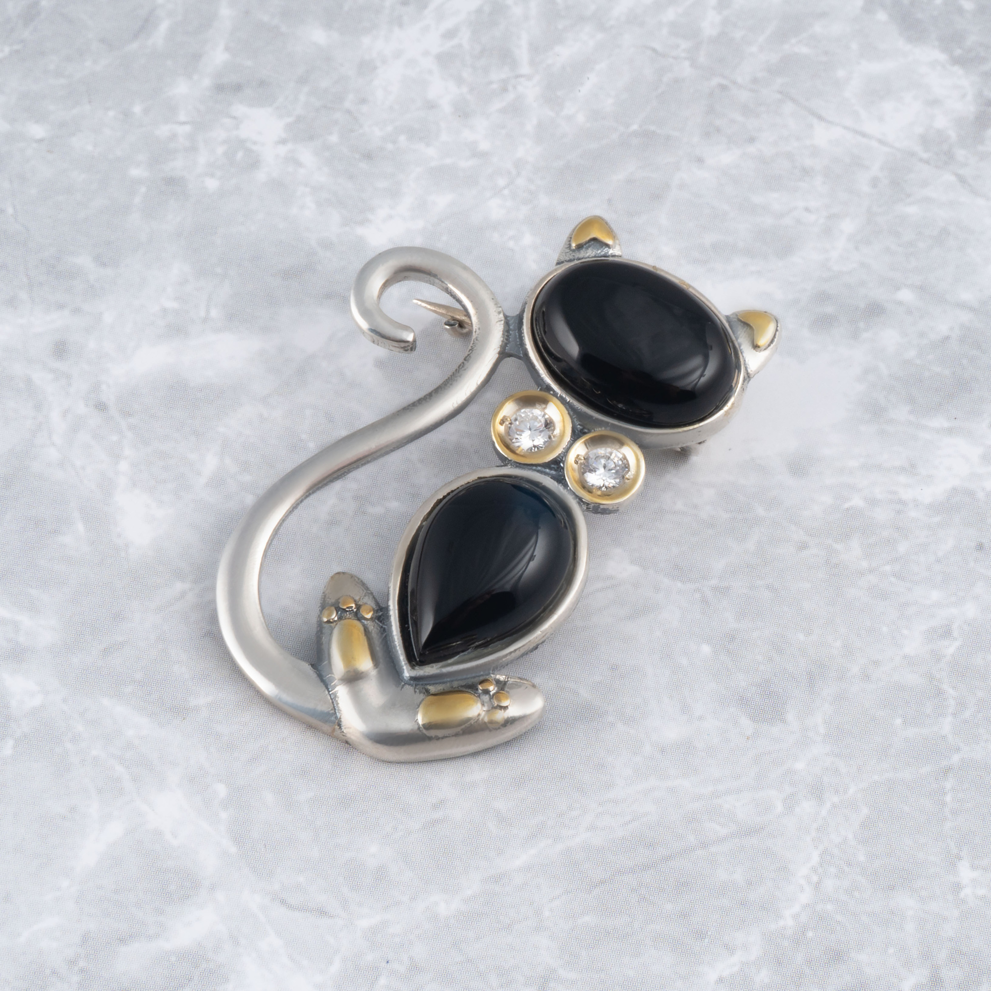 Brr1263z Агат Брошь (Ag 925)